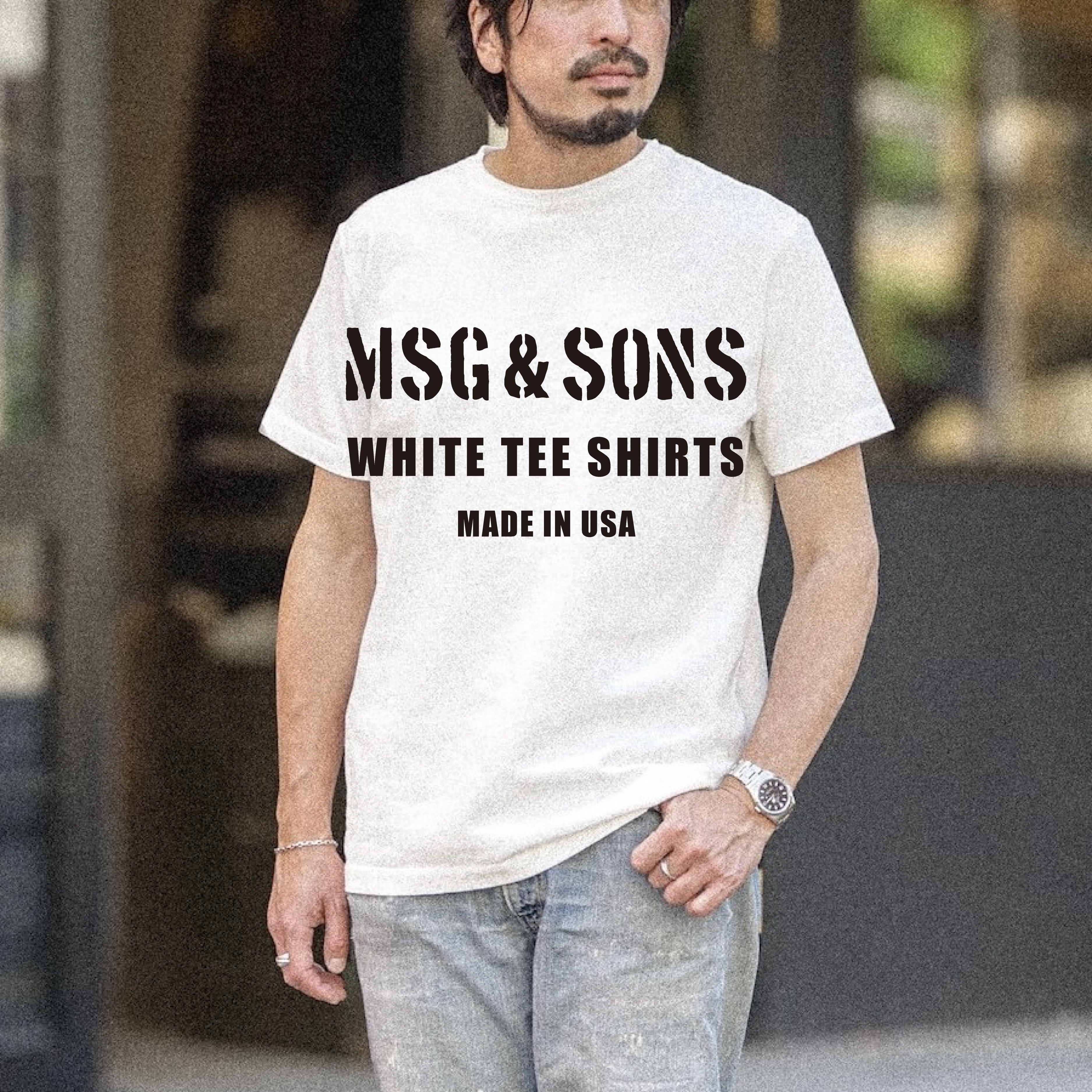 white tee made in usa