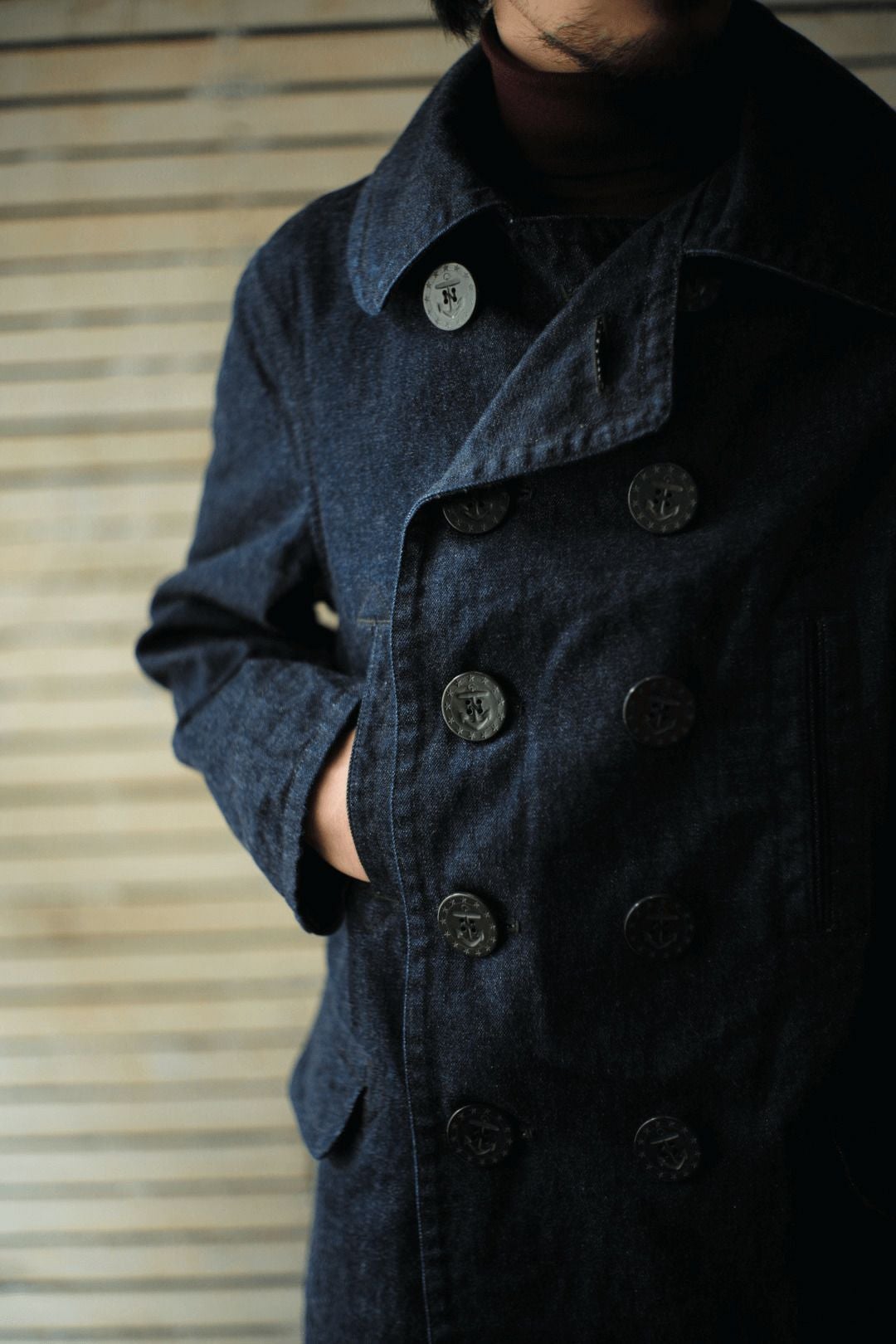 Denim Pea Coat | ARCH ONLINE SHOP Denim Pea Coat | ARCH ONLINE SHOP