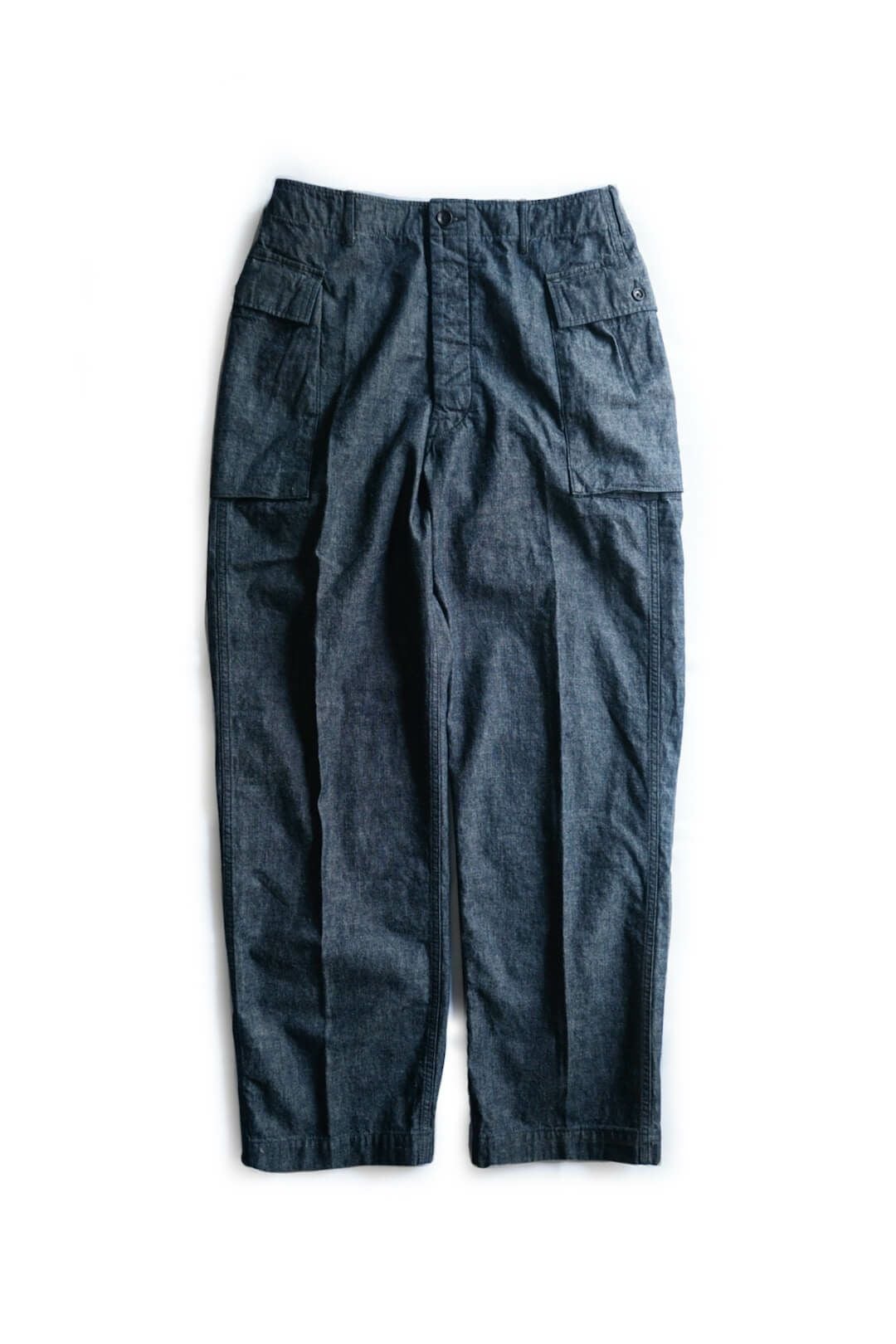 43 Cargo Pants Dungaree Cotton Linen Indigo | ARCH ONLINE SHOP