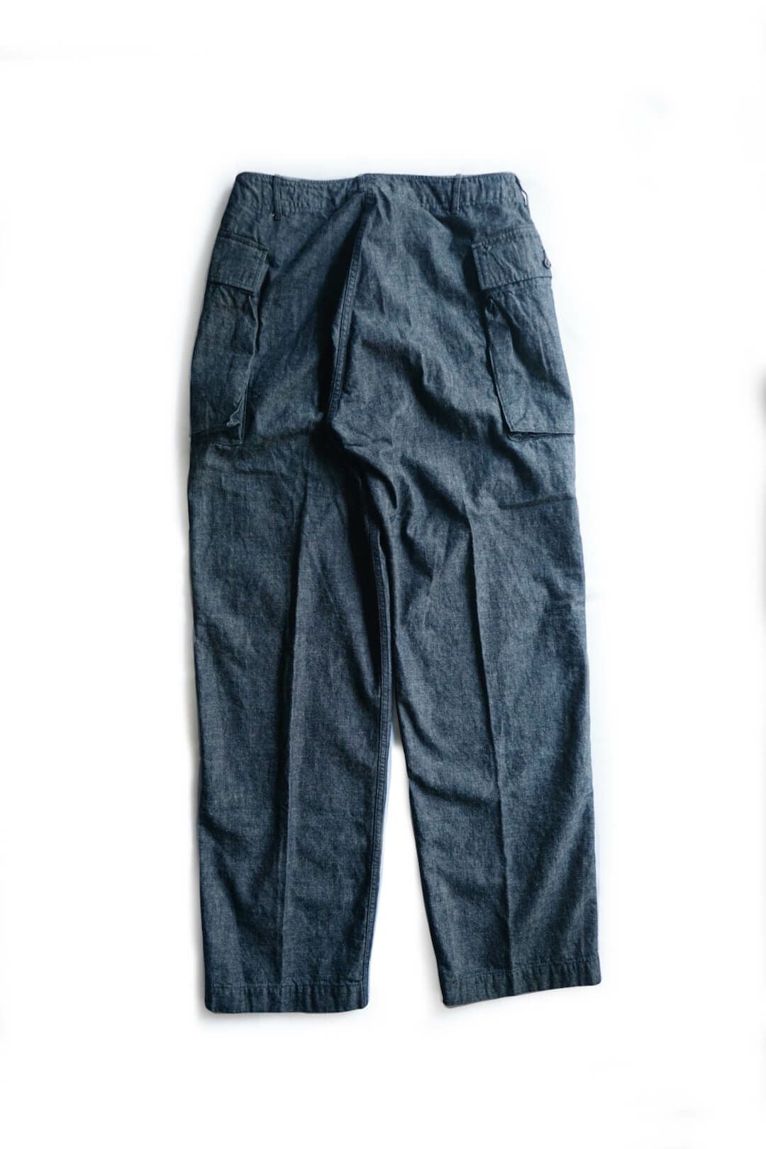 43 Cargo Pants Dungaree Cotton Linen Indigo | ARCH ONLINE SHOP