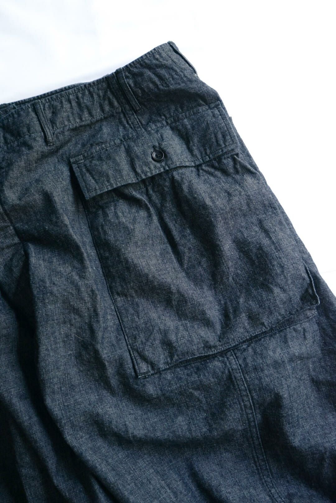 43 Cargo Pants Dungaree Cotton Linen Indigo | ARCH ONLINE SHOP