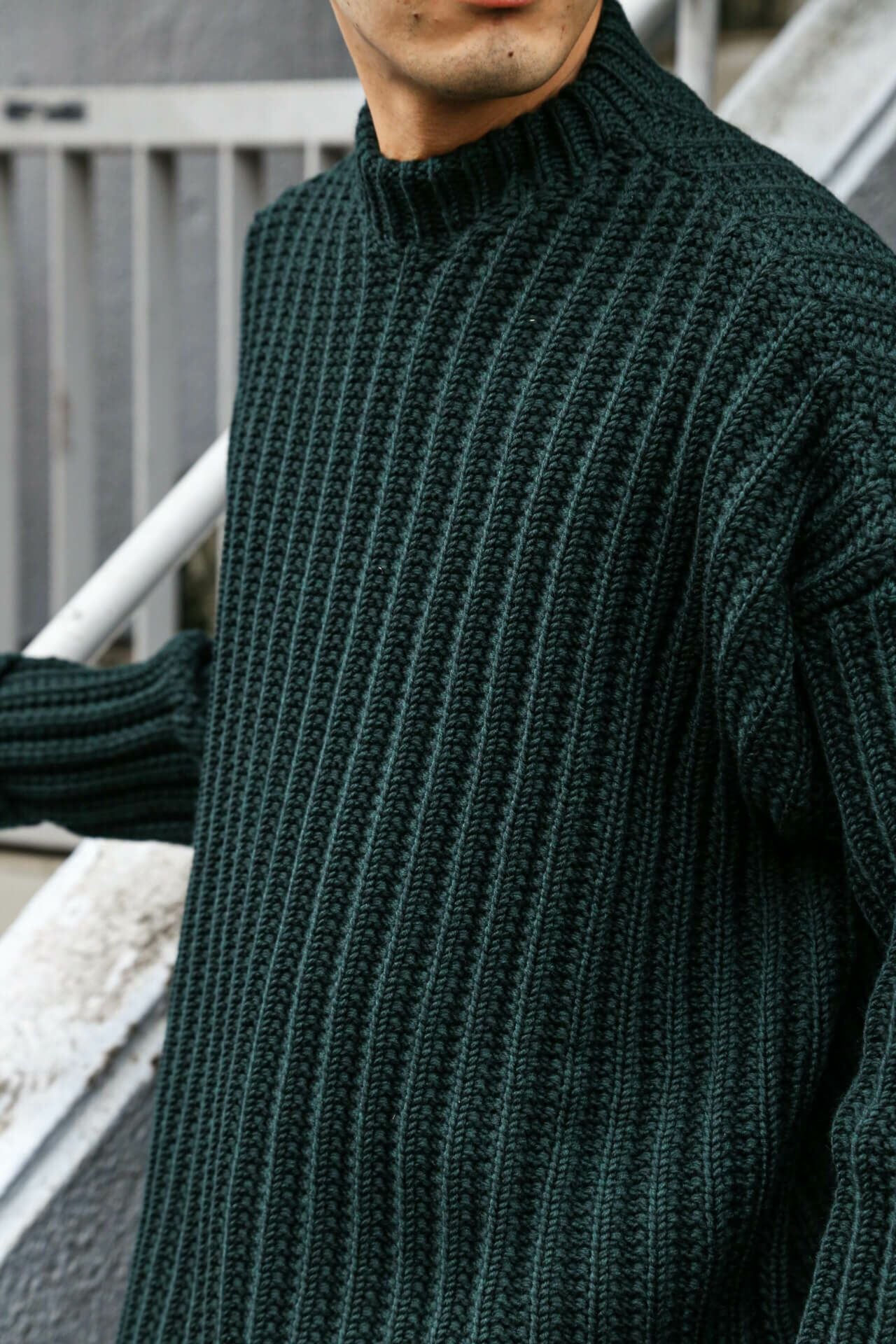 CREW NECK OPEN RIB SWEATER | ARCH ONLINE SHOP
