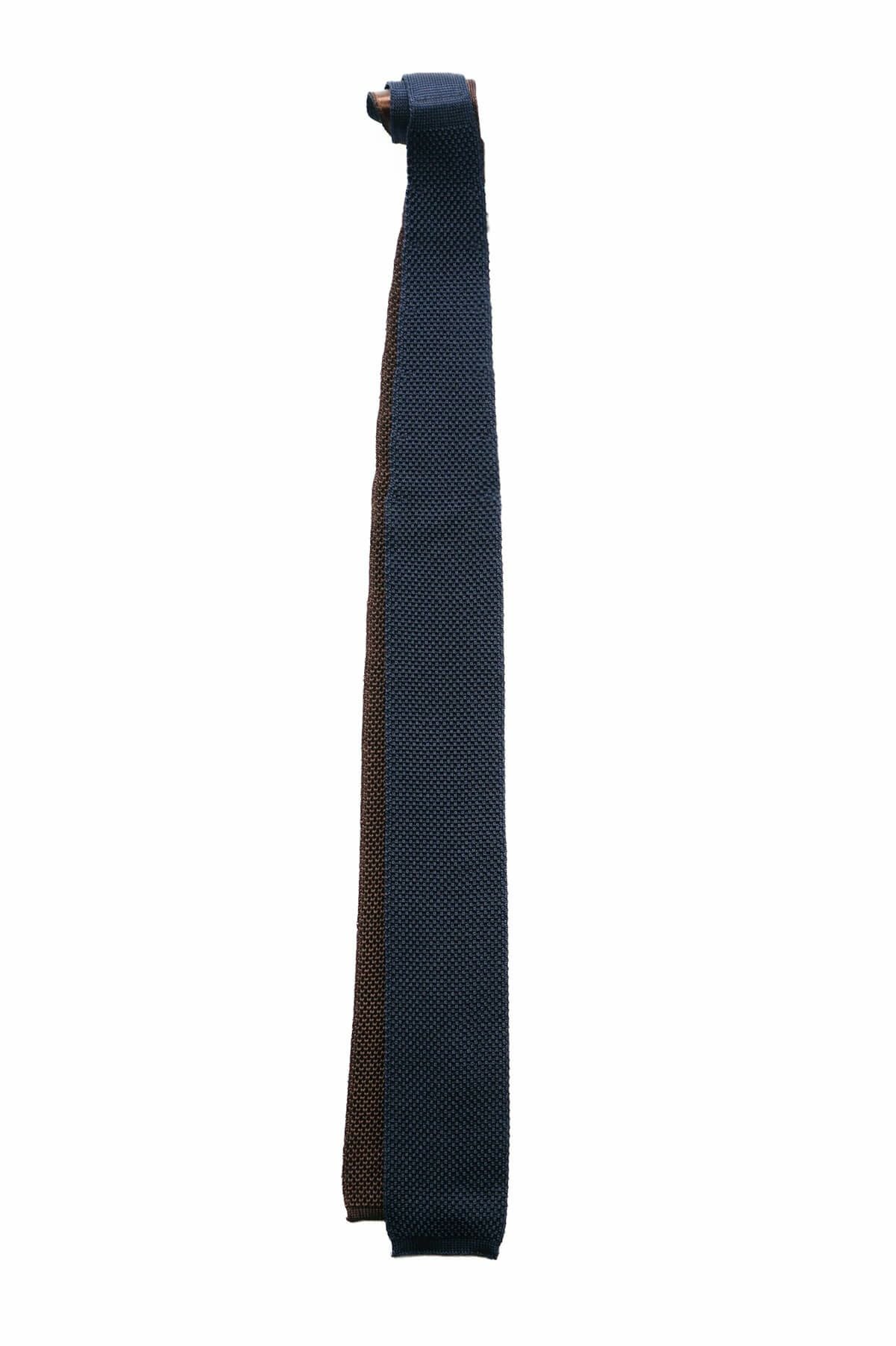 4F SILK KNITTED SOLID（BLACK×NAVY×CHOCO） | ARCH ONLINE SHOP