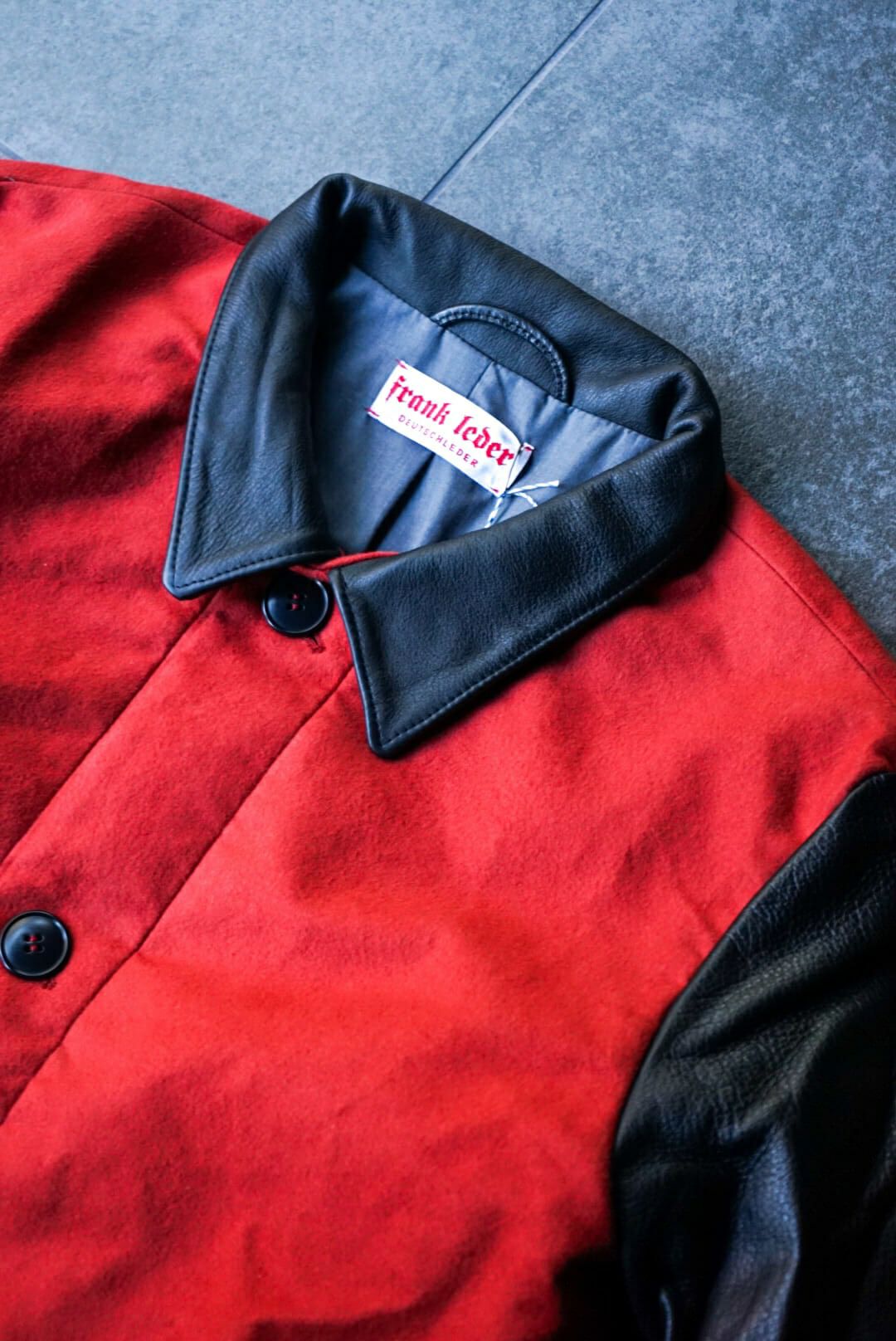 LIGHT WEIGHT DEUTSCHLEDER BOMBER JACKET WITH LEATHER | ARCH ONLINE