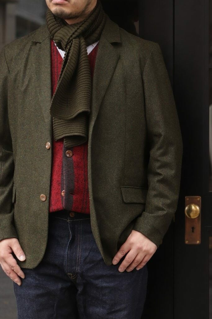 ジャケット・アウター FRANKLEDER LIGHTWEIGHTLODENWOOL2B JACKET Light Weight Green Loden Wool 2B Jacket | ARCH ONLINE SHOP