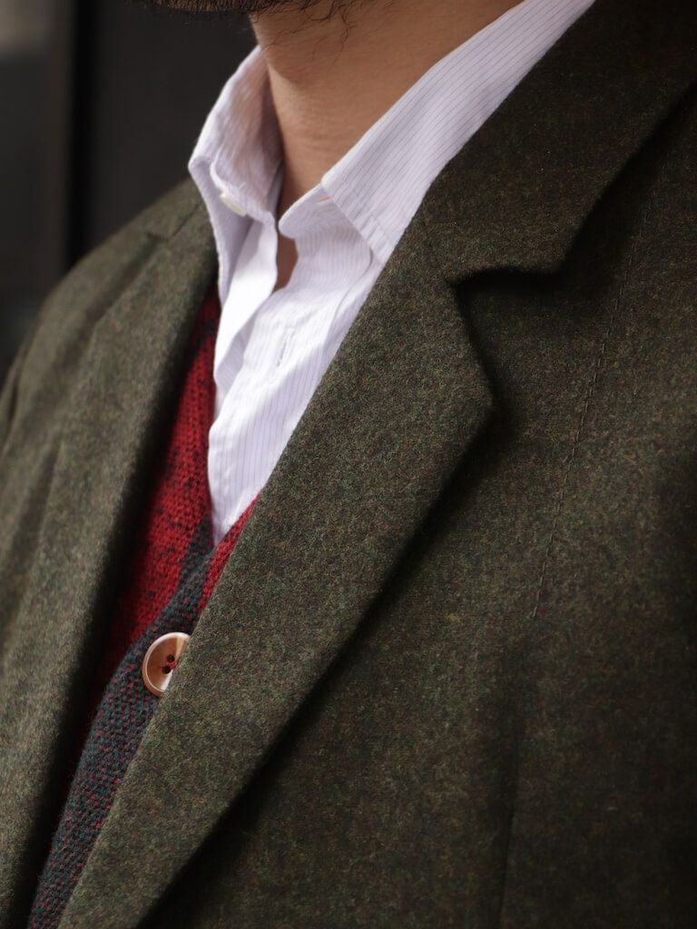 Light Weight Green Loden Wool 2B Jacket | ARCH ONLINE SHOP