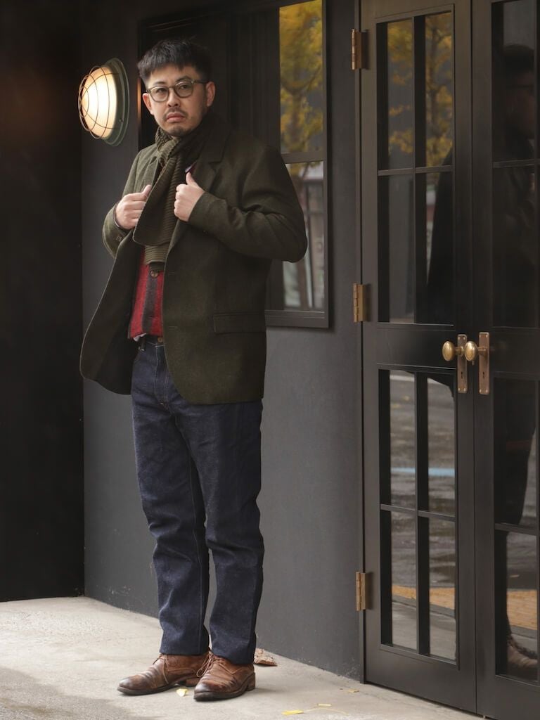 Light Weight Green Loden Wool 2B Jacket | ARCH ONLINE SHOP
