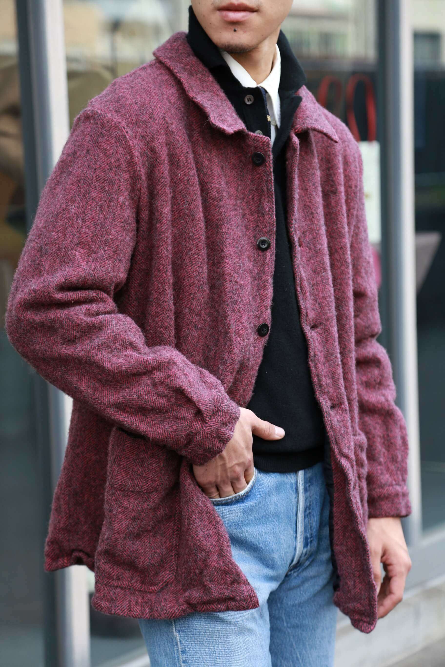 OUTIL（ウティー）VESTE THIERS 色Beaujolais サイズ2 OUTIL ウティ 22aw “VESTE THIERS” BEAUJOLAIS – CASTELO カステロ