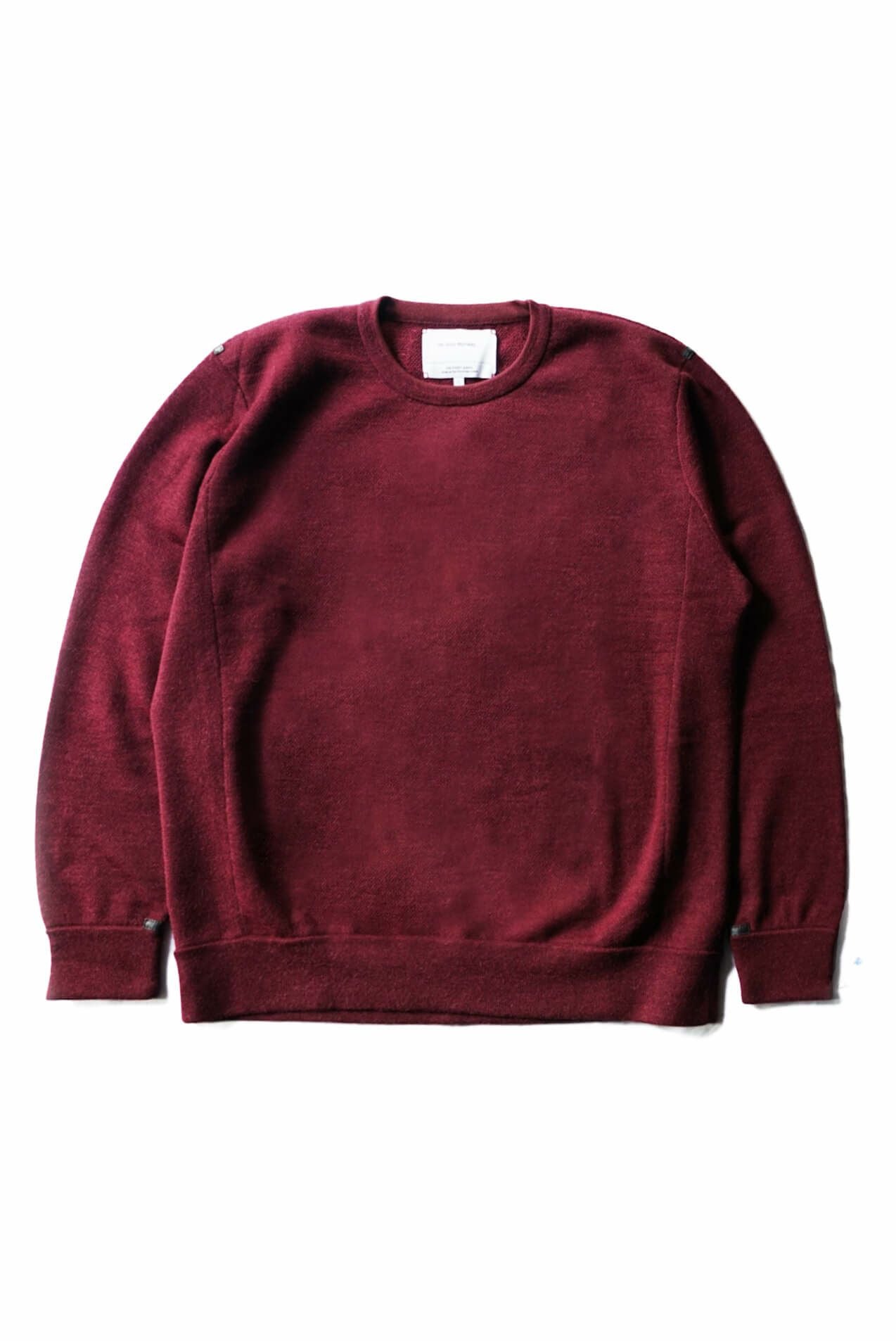 BABY ALPACA SWEAT CREW（DARK BORDEAUX） | ARCH ONLINE SHOP