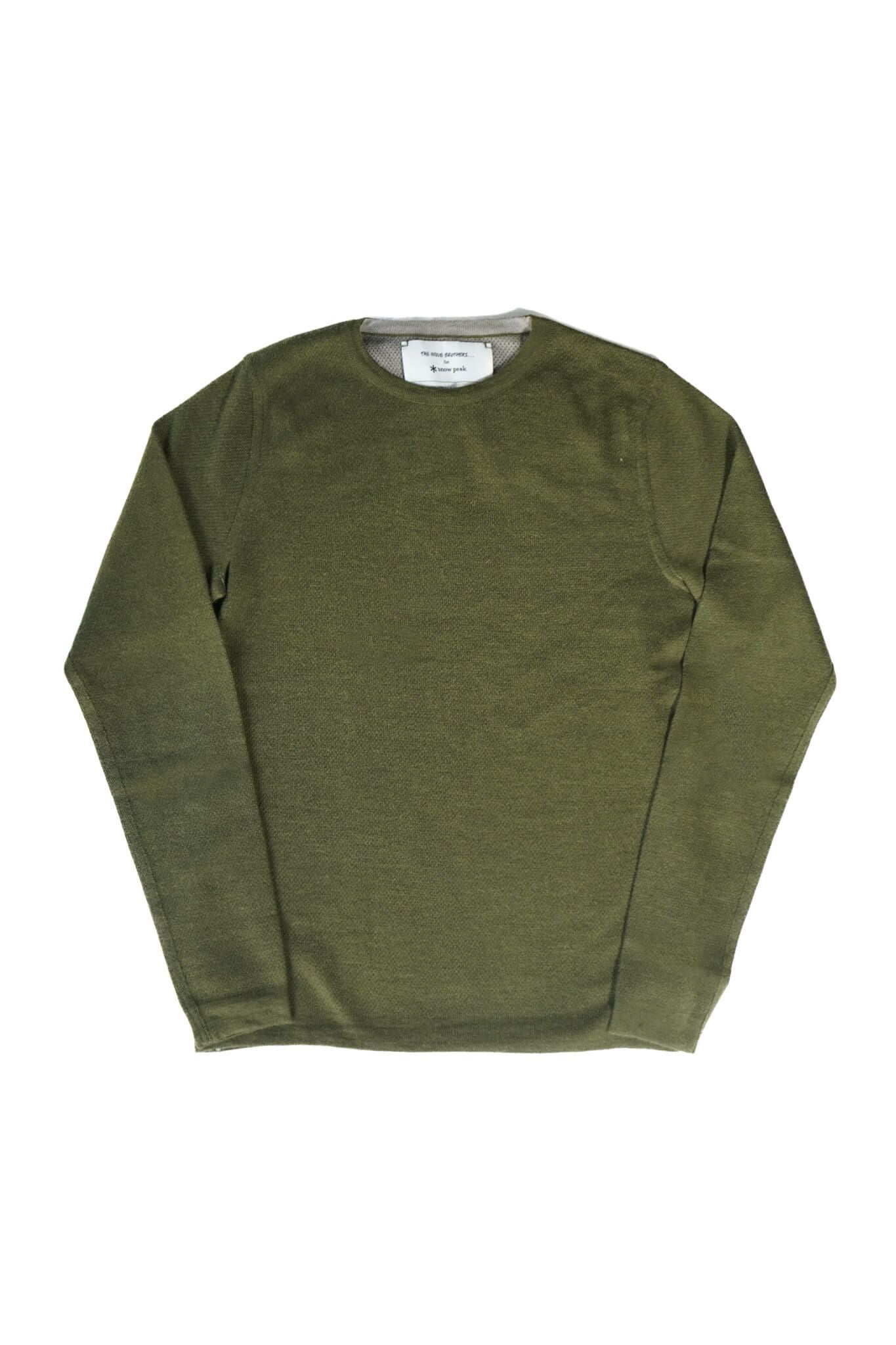 RAGLAN CREW NECK KNIT SWEATER - SNOWPEAK（GRAY） | ARCH ONLINE SHOP