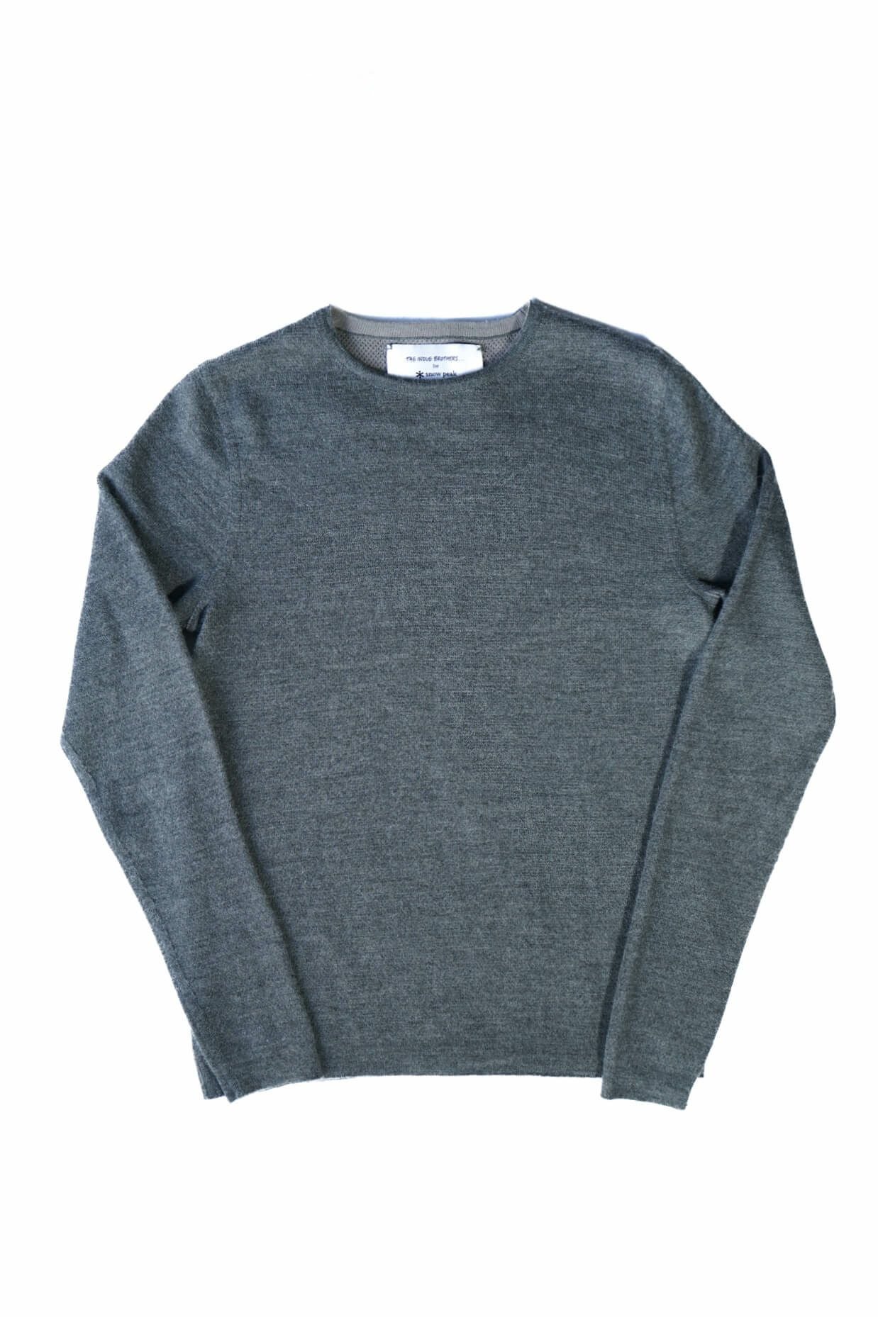 RAGLAN CREW NECK KNIT SWEATER - SNOWPEAK（GRAY） | ARCH ONLINE SHOP