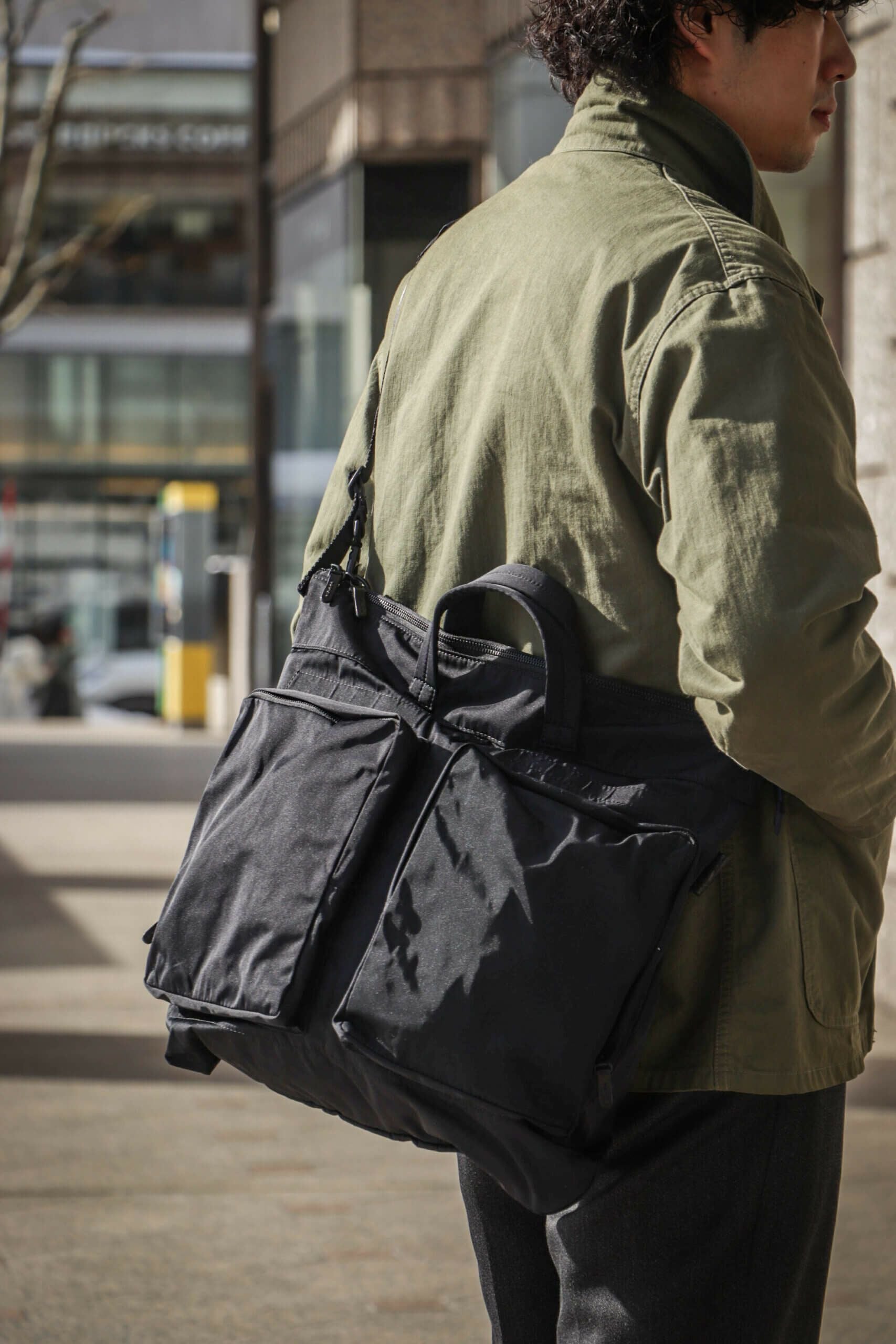 AMIACALVA GABARDINE HELMET BAG ヘルメットバッグ GABARDINE HELMET BAG | ARCH ONLINE SHOP