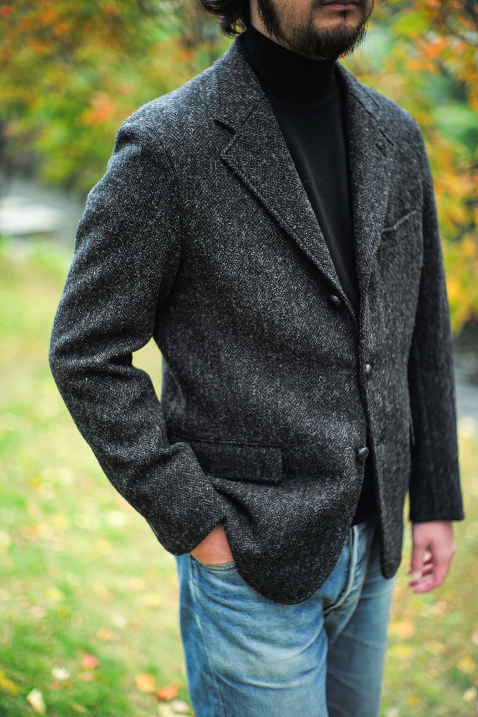 SPORTS COAT HARRIS TWEED（CHARCOAL） | ARCH ONLINE SHOP