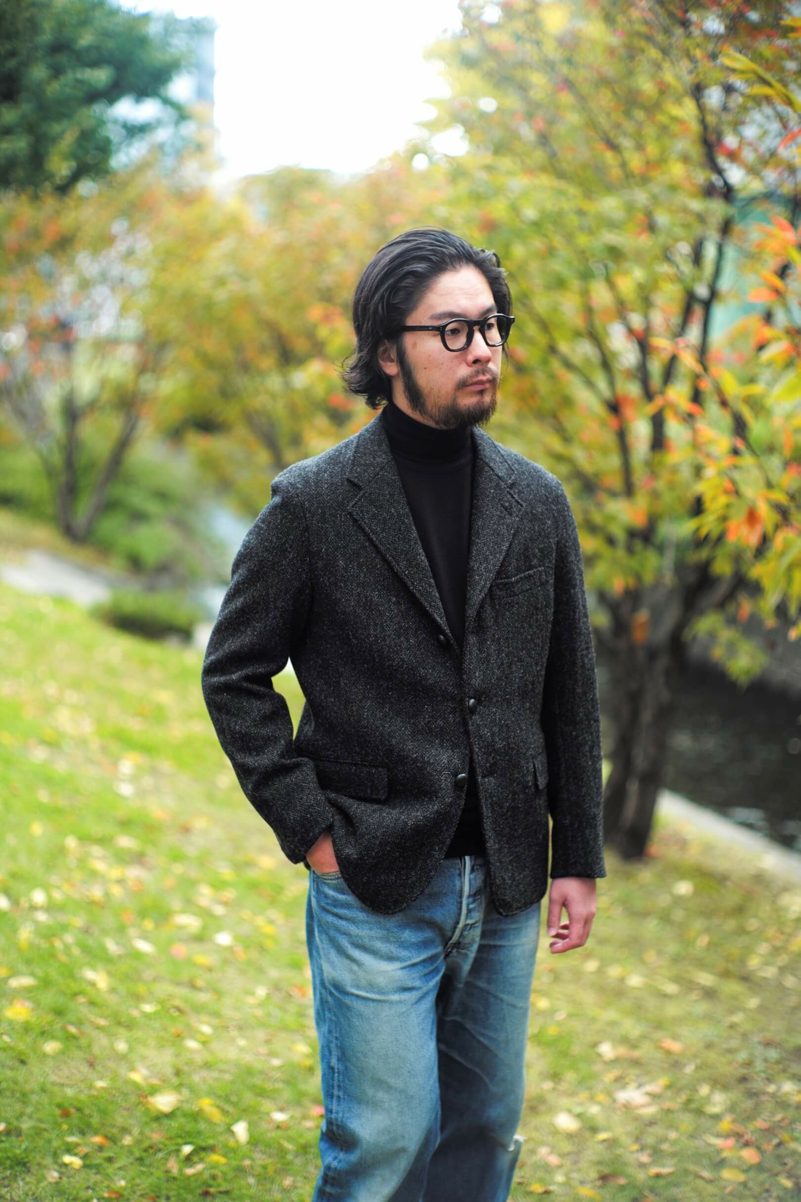 SPORTS COAT HARRIS TWEED（CHARCOAL） | ARCH ONLINE SHOP