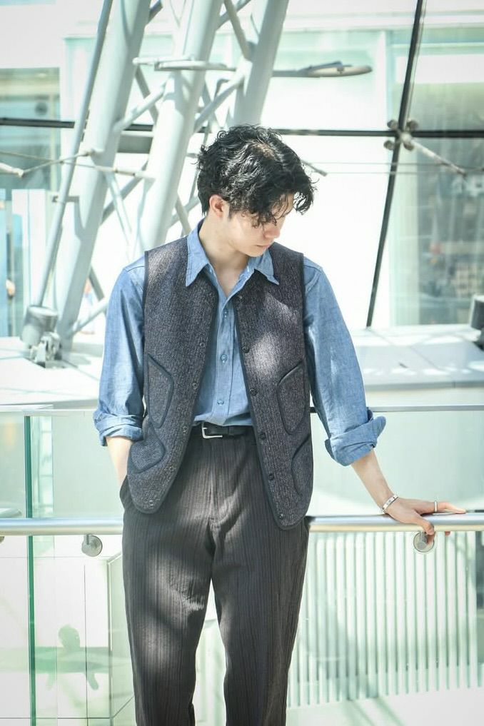 ANATOMICA アナトミカ ベスト ジレ ストライプ柄 XS フランス製 ANATOMICA 🇯🇵 SAPPORO | . 