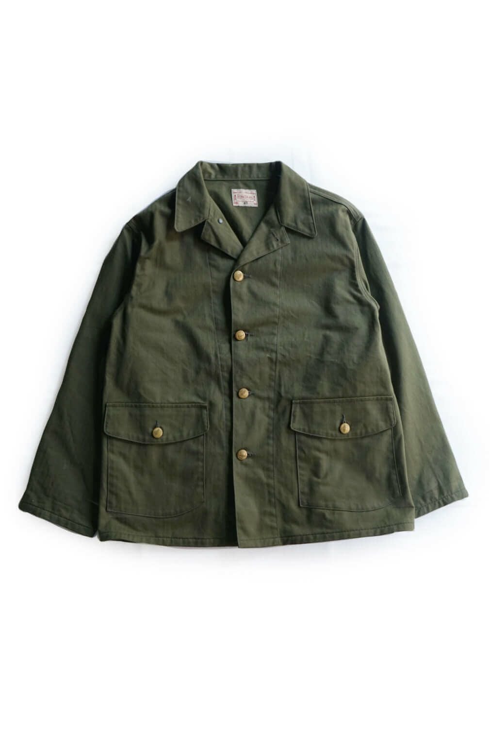 日本製 40 新品 Coverall U.S. Army Herringbone Vintage WWII US Army HBT Coveralls ~ S ~ Military / Work Wear