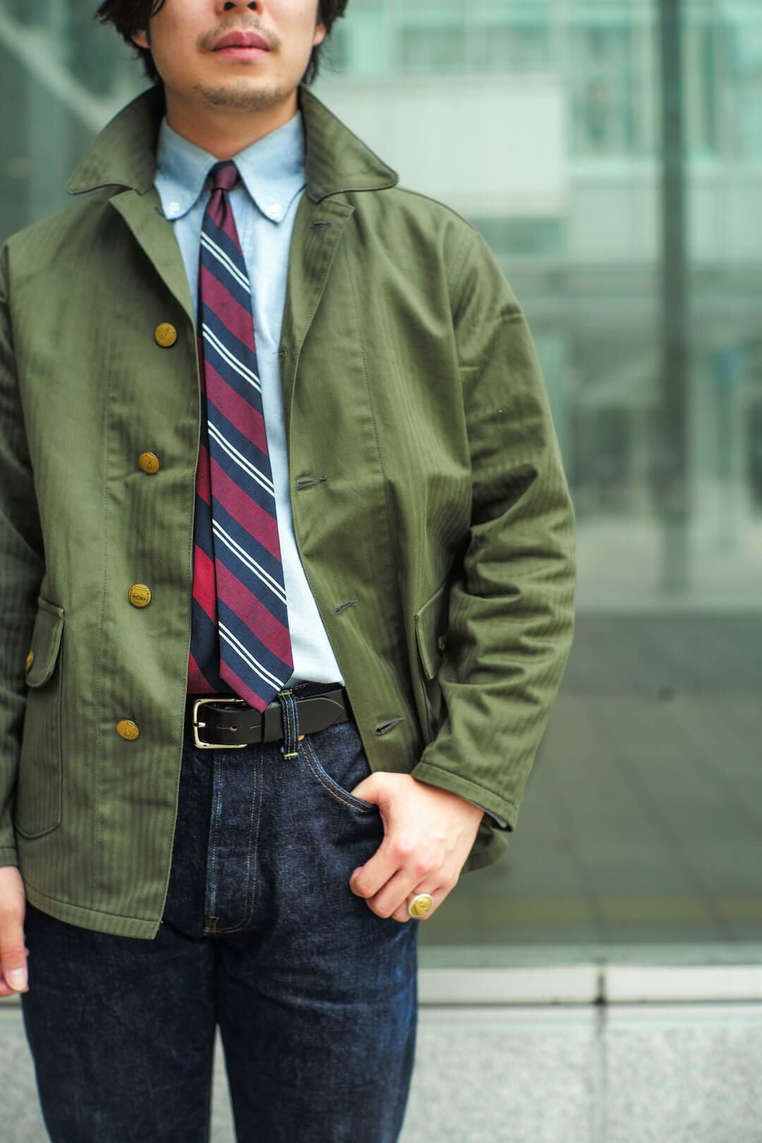 COVERALL U.S ARMY HERRINGBONE OLIVE | ARCH ONLINE SHOP