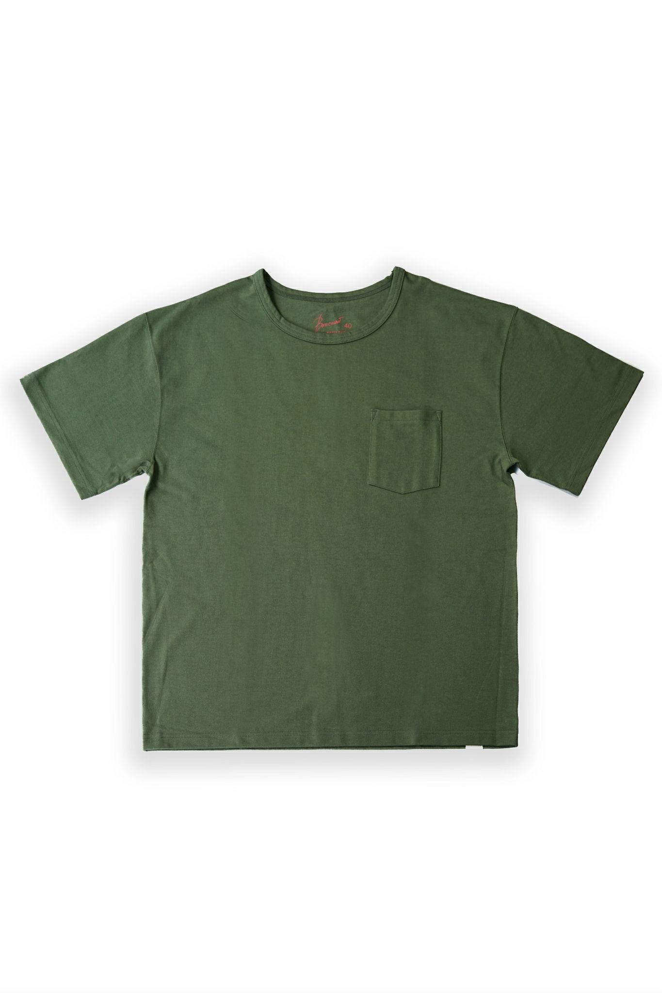 Heavy Weight Pocket Tee Olive – BONCOURA Official Online Store