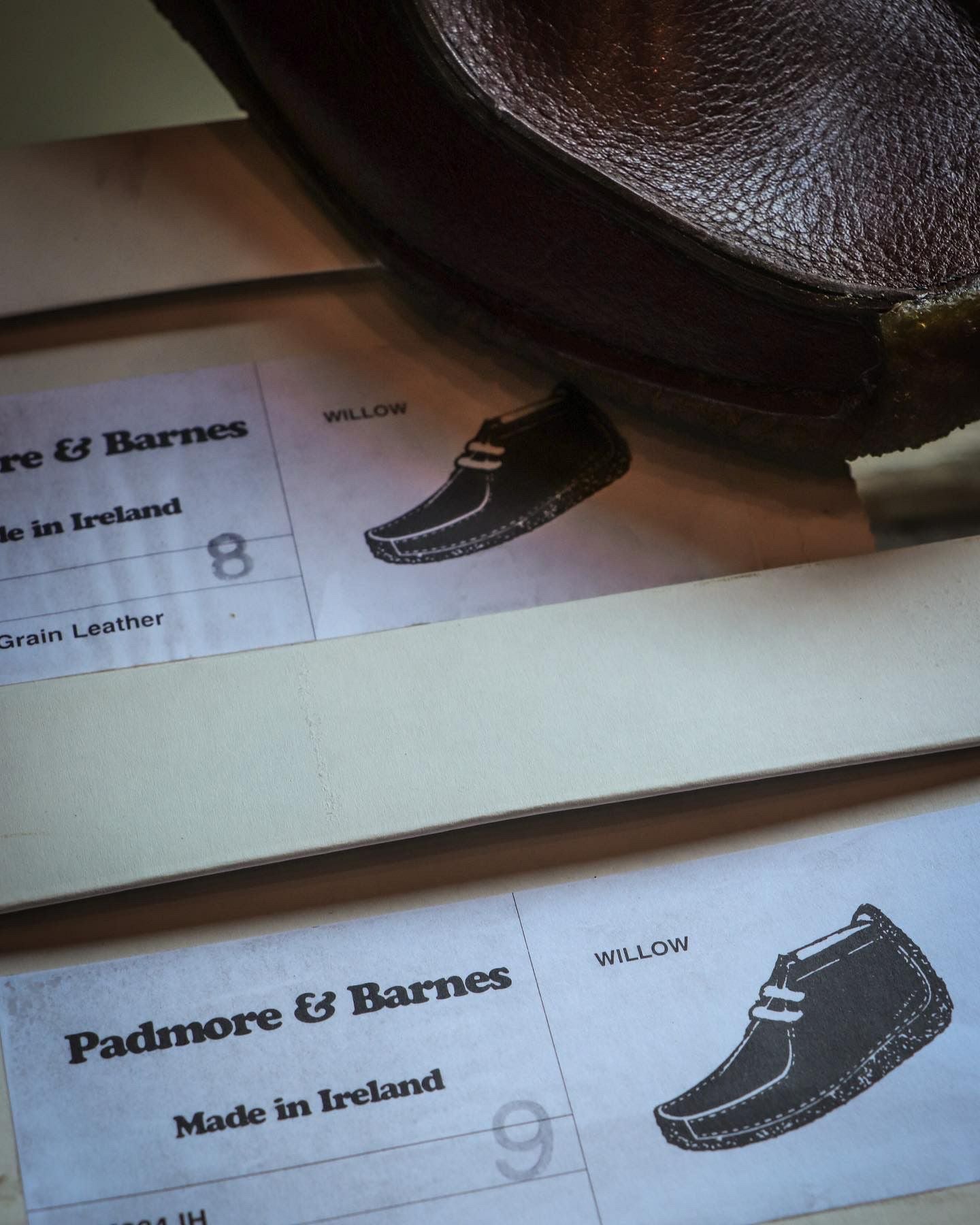 【未使用級✨】箱付きPadmore & Barnes Willow サンド 9 未使用級✨】箱付きPadmore & Barnes Willow サンド 9