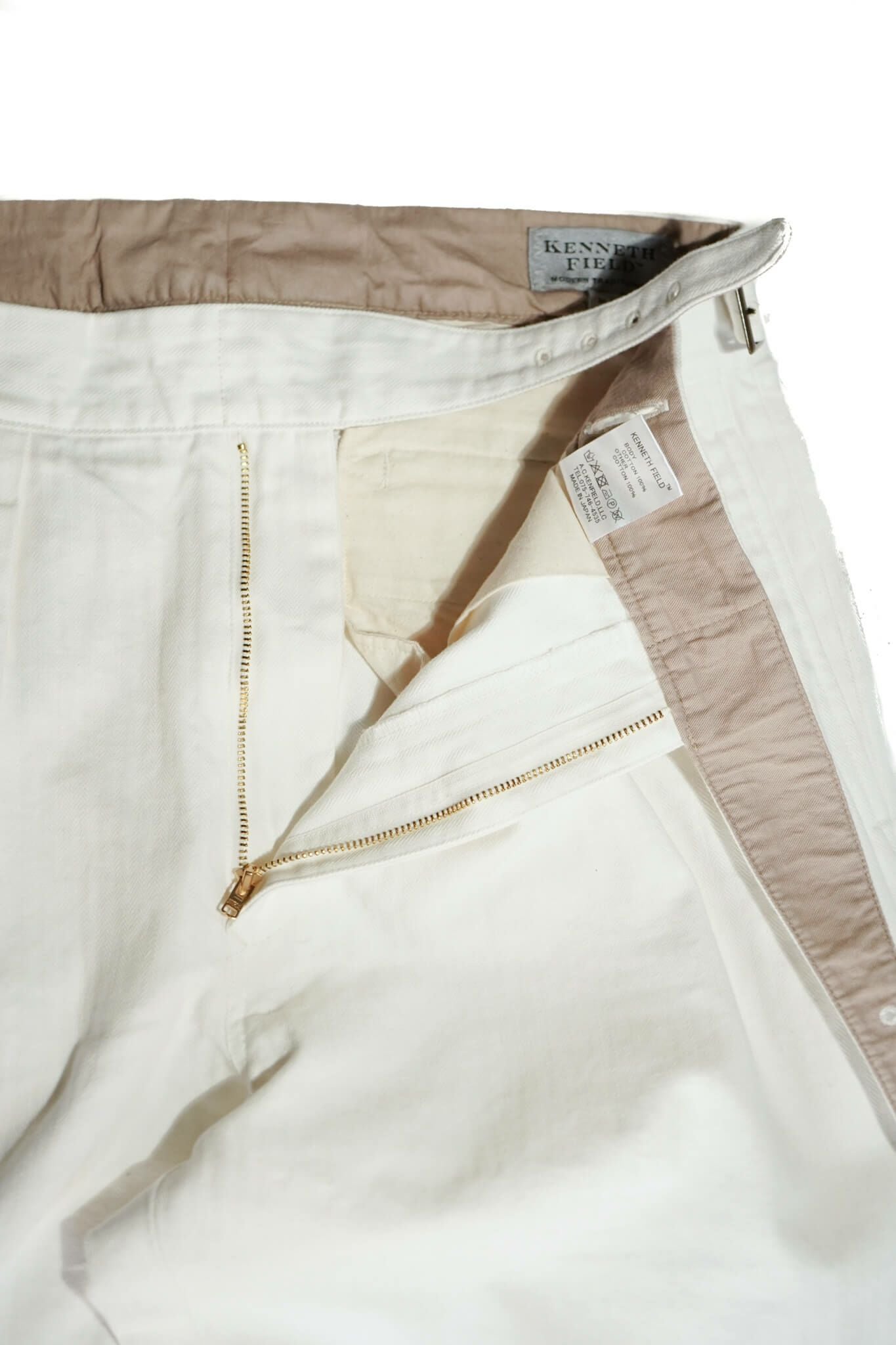 GURKA III TROUSER - HERRINGBONE（WHITE） | ARCH ONLINE SHOP