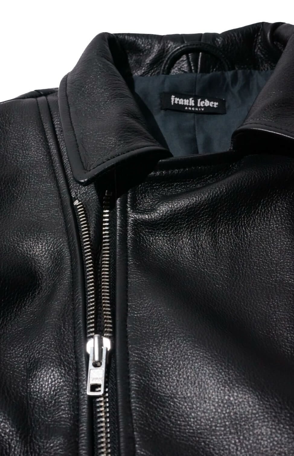 本革 00s archive leather jacket イタリア製 archive 00s double zip Leather Jacket - メルカリ