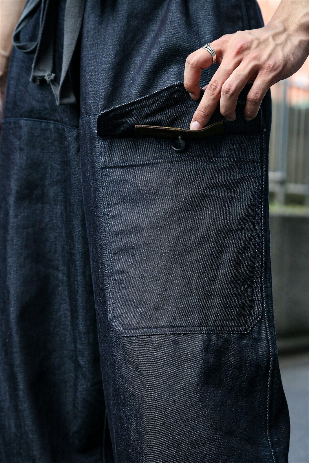 trousers MK-1 (indigo denim black code) | ARCH ONLINE SHOP