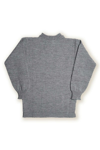 超希少 Guernsey Woollens 英国製 タートルネックケーブルニット 