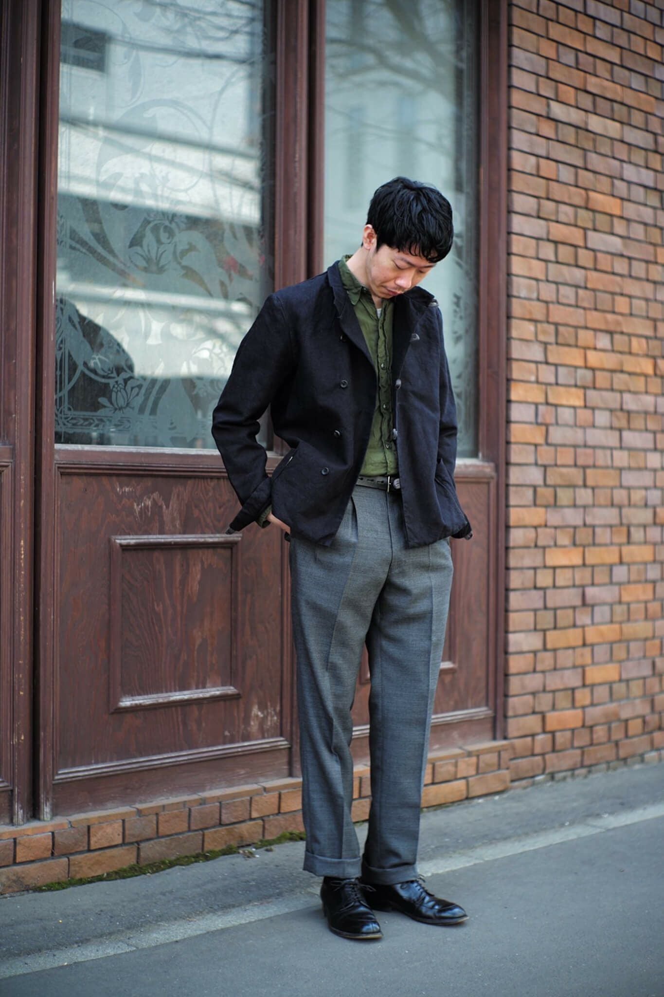 ケネスフィールド 2P TROUSER カノニコ ホップサック 33 2P TROUSER - canonico hopsack | ARCH ONLINE SHOP