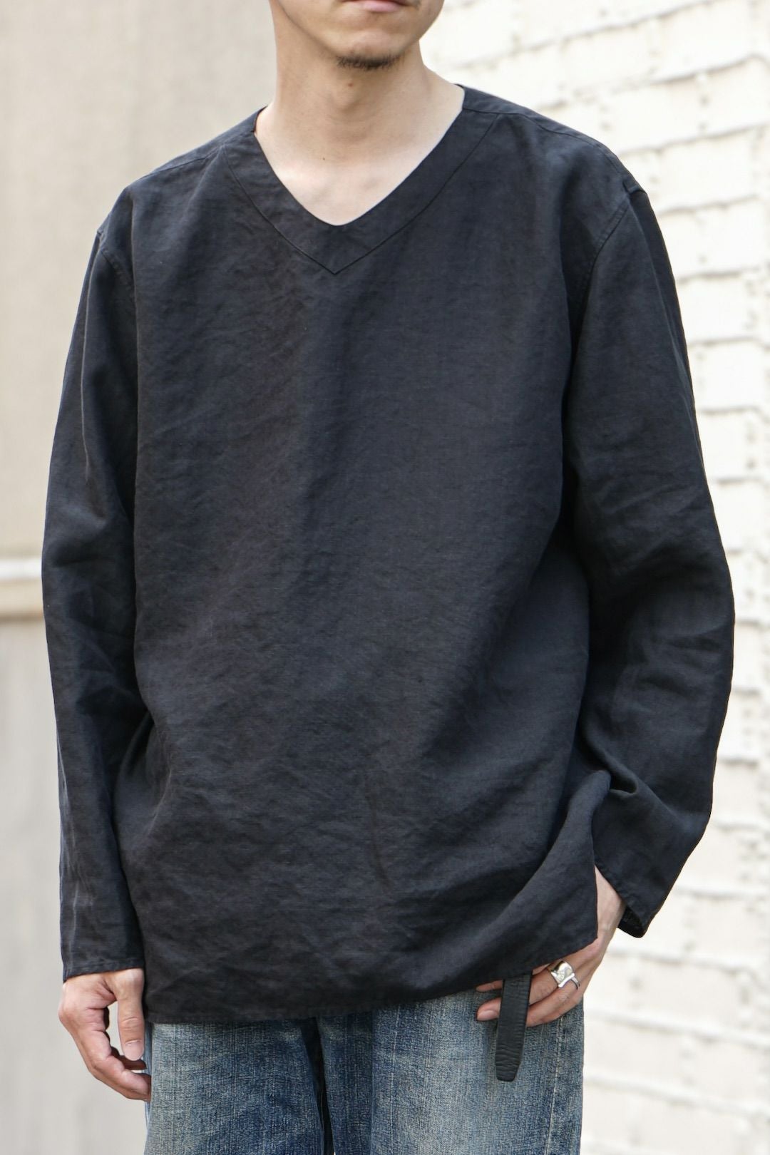 トップス Arch SLEEPING SHIRT SPENCE BRYSON LINEN SLEEPING SHIRT SPENCE BRYSON LINEN（BLACK） | ARCH ONLINE SHOP