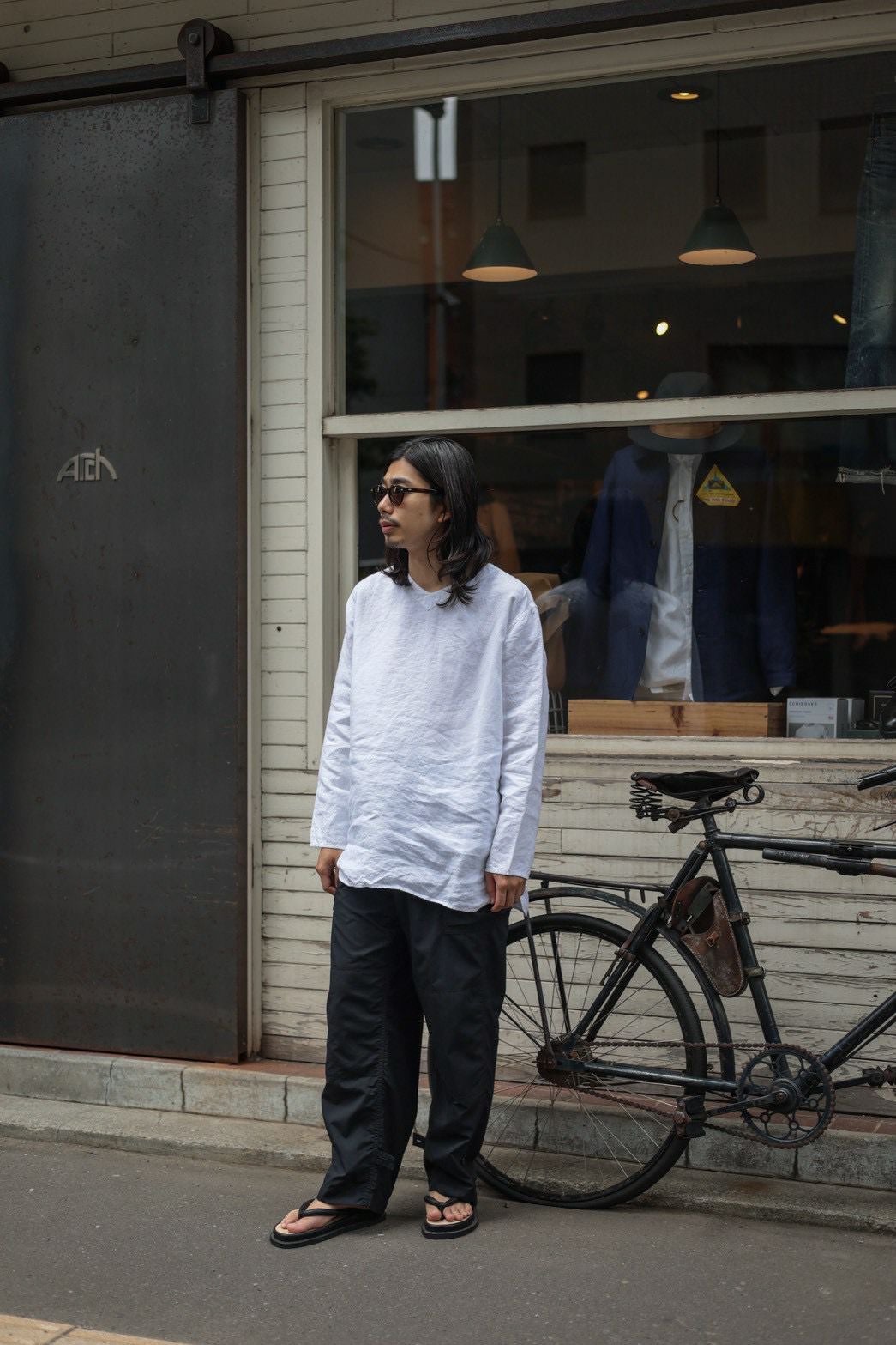 SLEEPING SHIRT SPENCE BRYSON LINEN（WHITE） | ARCH ONLINE SHOP