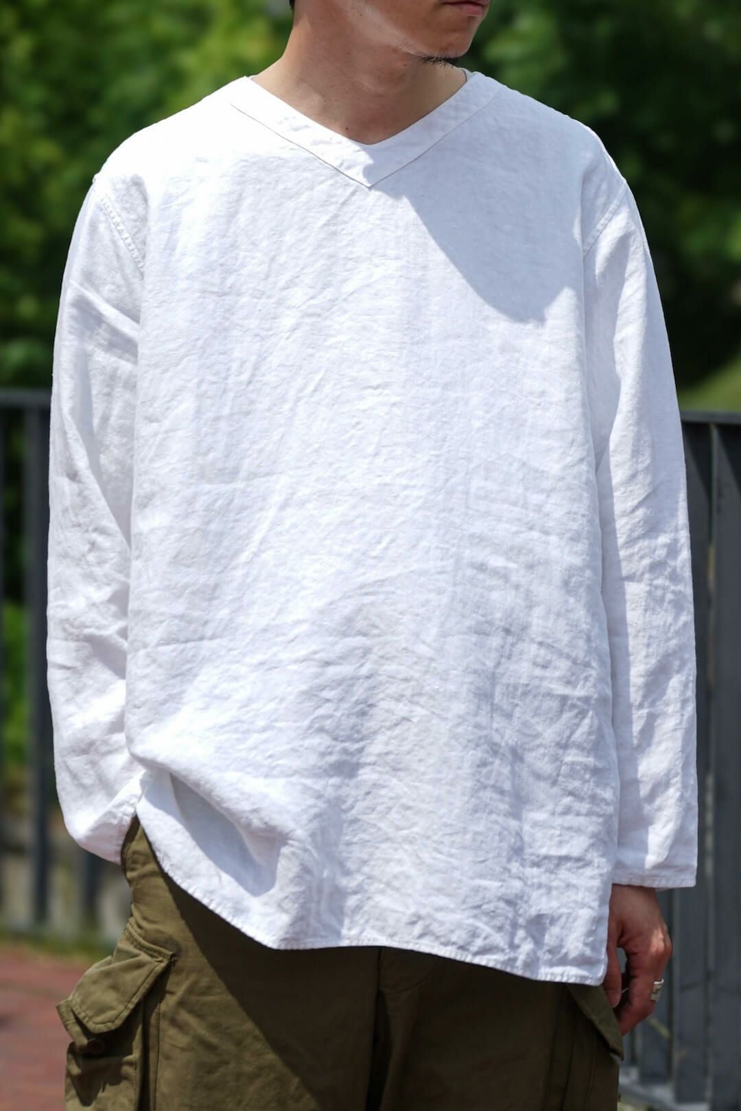 SLEEPING SHIRT SPENCE BRYSON LINEN（WHITE） | ARCH ONLINE SHOP