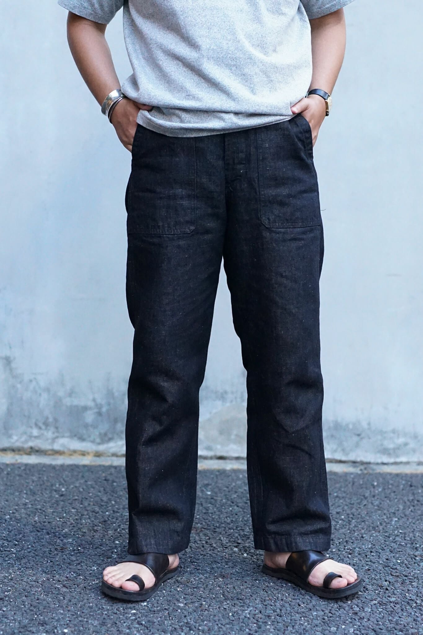 PANTALON TOULON(BLACK DENIM) - ARCH EXCLUSIVE | ARCH ONLINE SHOP
