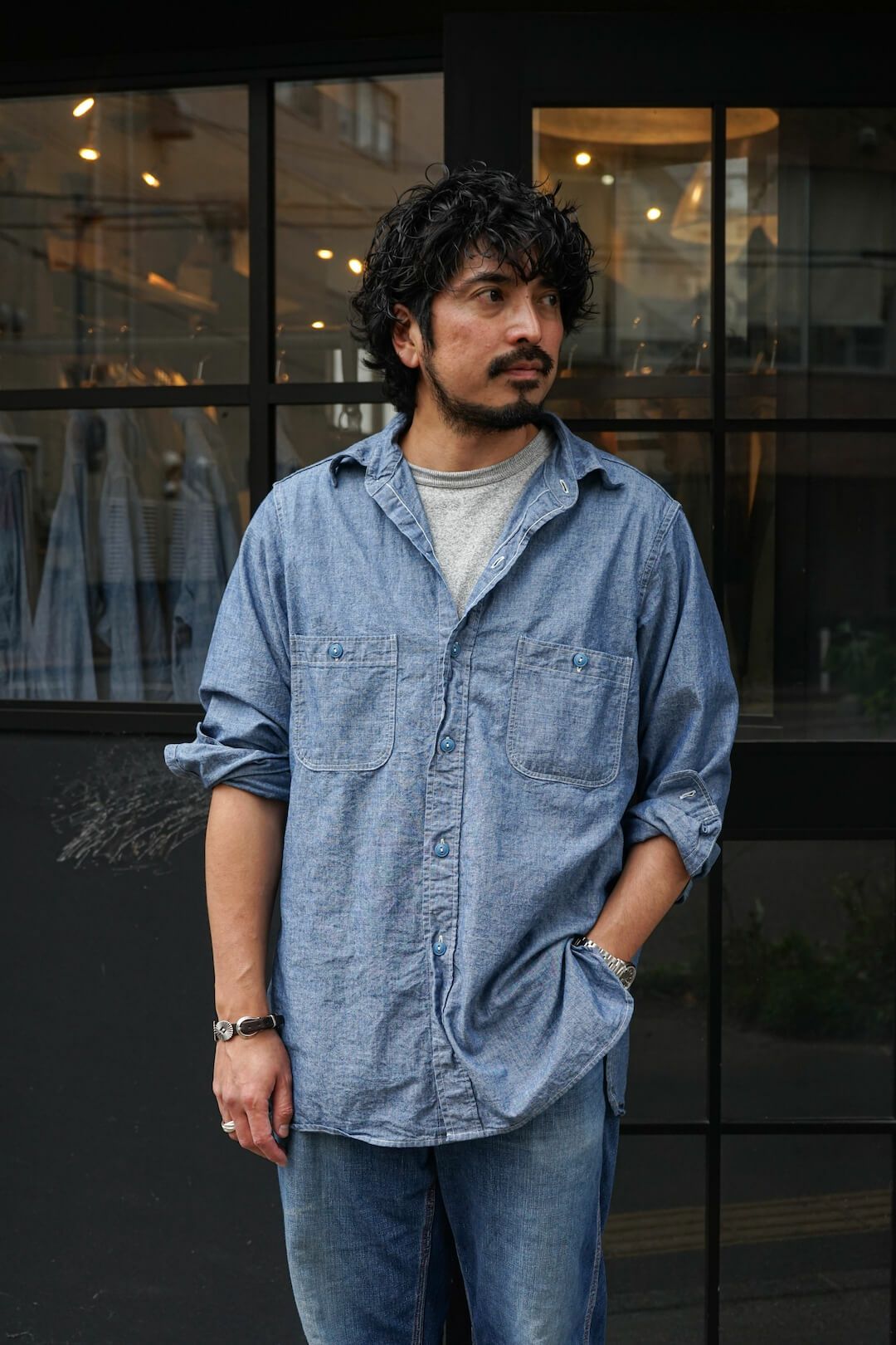 U.S.N CHAMBRAY SHIRT MADE IN USA | ARCH ONLINE SHOP