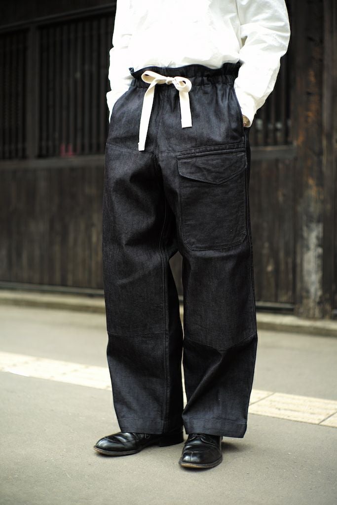 trousers MK-1 (indigo denim white code) | ARCH ONLINE SHOP