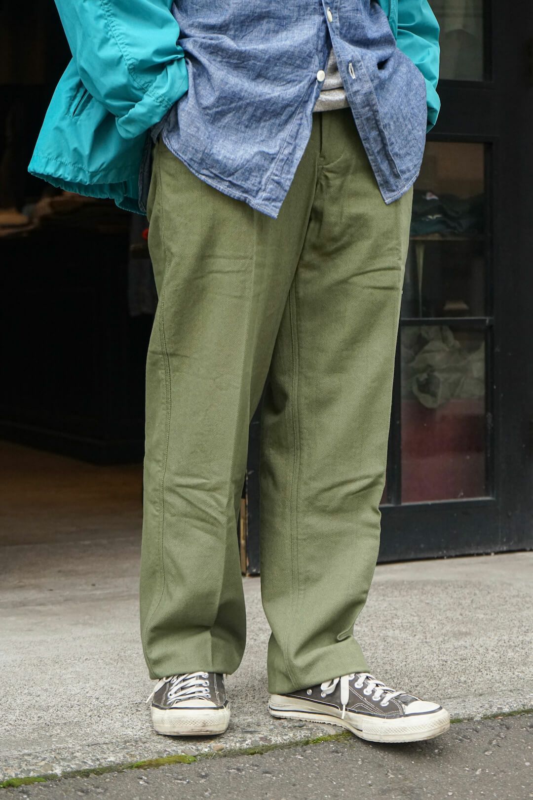 MICHIGAN PANTS - big herringbone（O.D） | ARCH ONLINE SHOP
