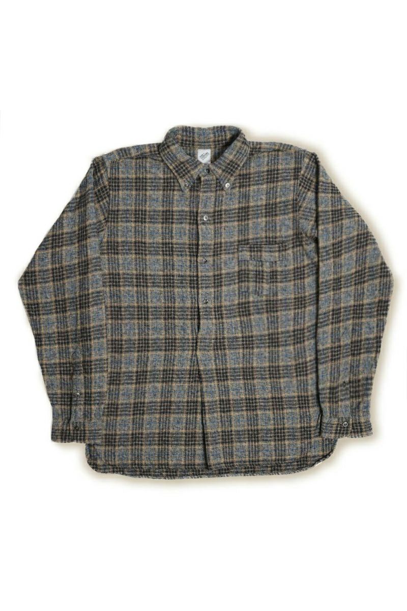 W.C.W SHIRT PULLOVER（GREY × BROWN） | ARCH ONLINE SHOP