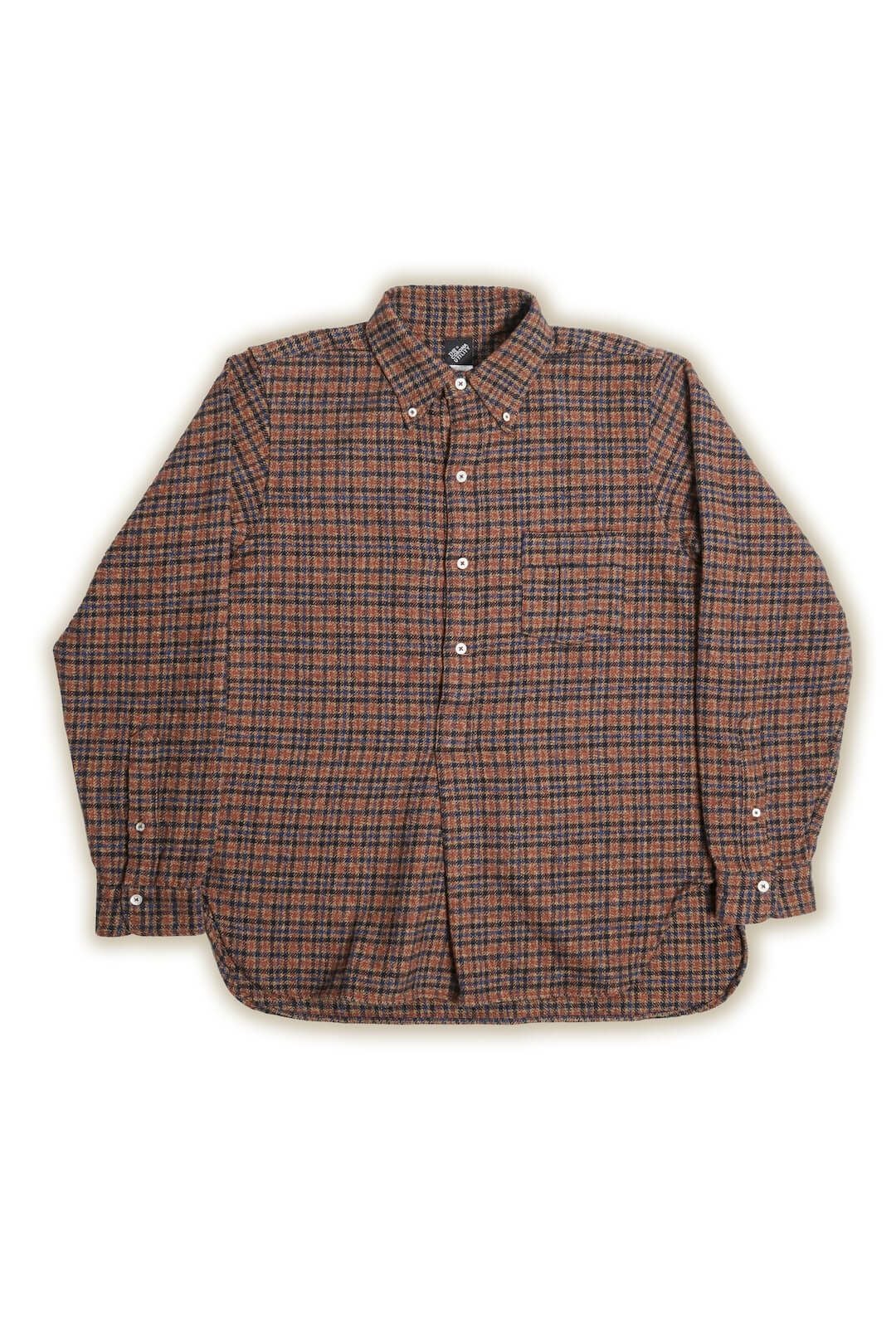 W.C.W SHIRT PULLOVER（BROWN × BLUE） | ARCH ONLINE SHOP