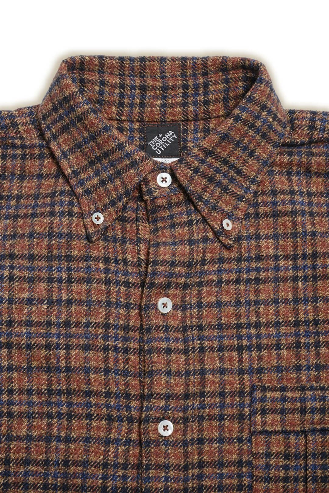 W.C.W SHIRT PULLOVER（BROWN × BLUE） | ARCH ONLINE SHOP