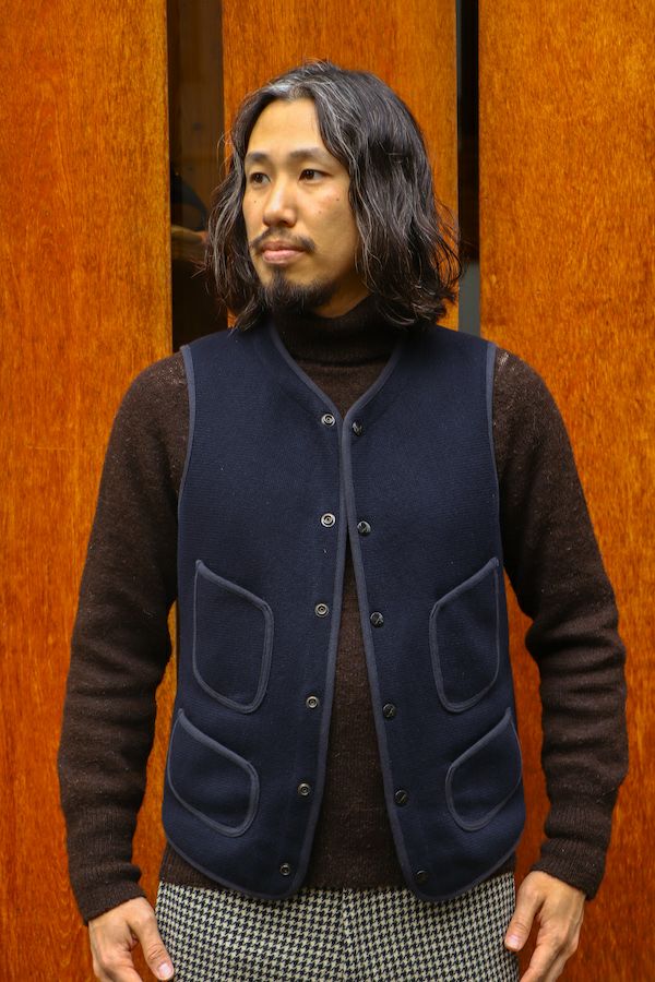 Anatomica アナトミカ ベスト ダークネイビー 中古・古着通販】ANATOMICA (アナトミカ) ビーチクロスベスト ネイビー