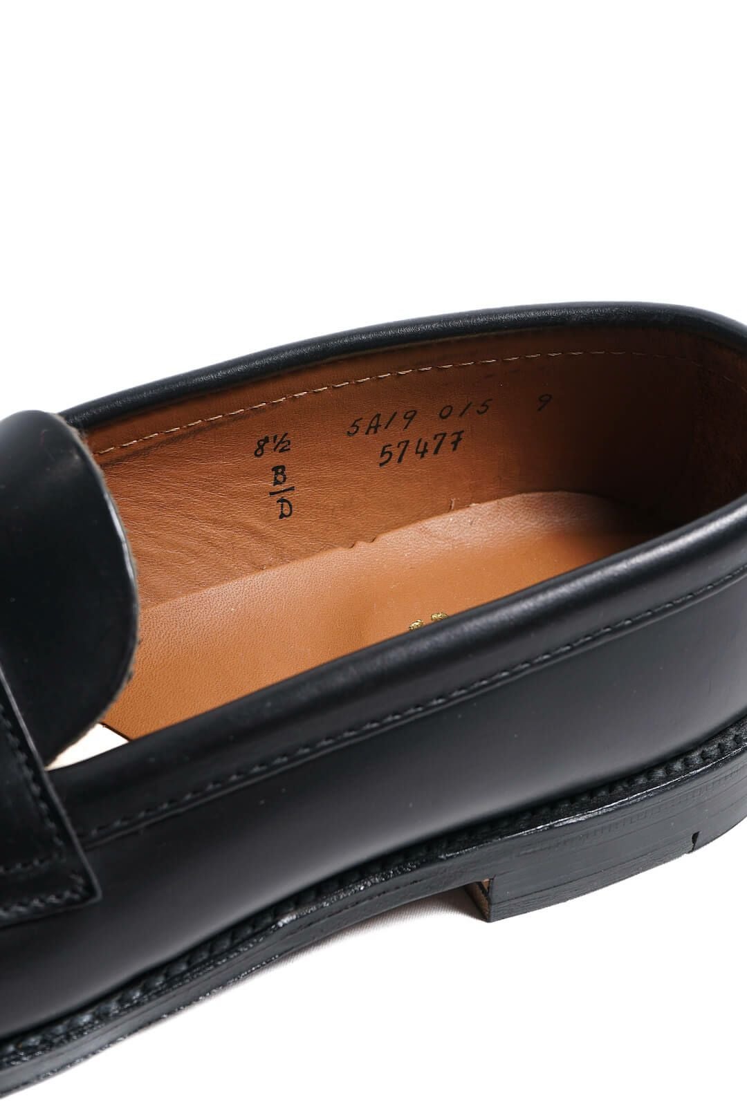 5747F PENNY LOAFER BLACK WAX BACK - ARCH EXCLUSIVE | ARCH ONLINE SHOP
