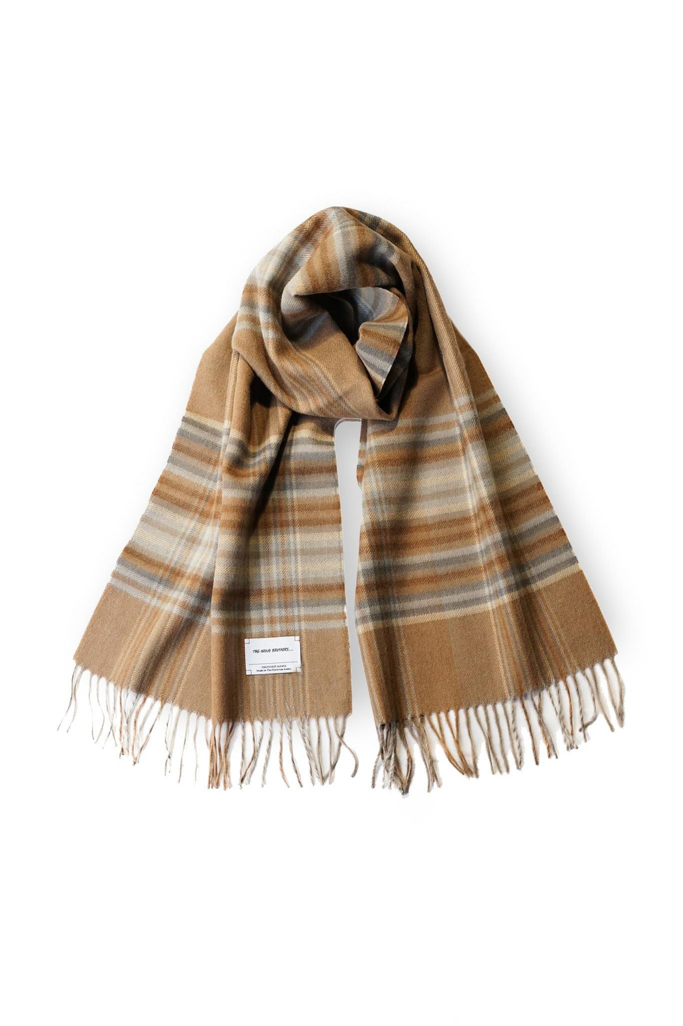 BRUSHED SCARF CHECK （BEIGE） | ARCH ONLINE SHOP