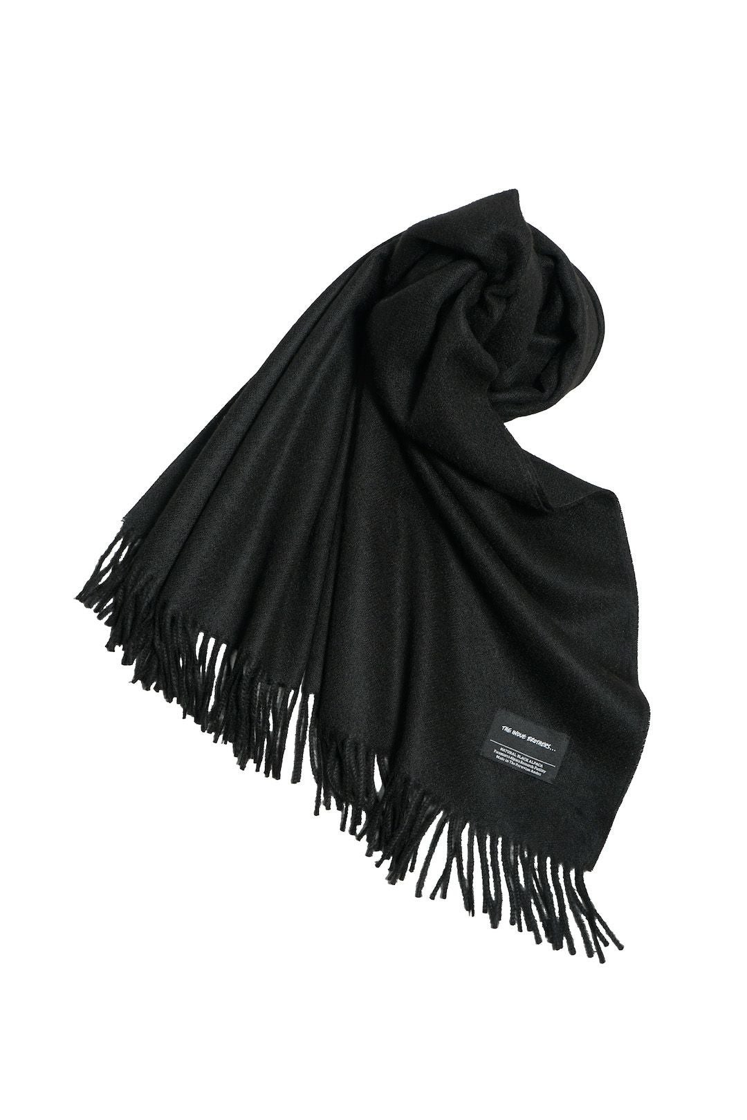 LARGE BRUSHED STOLE - PURE BLACK | ARCH ONLINE SHOP