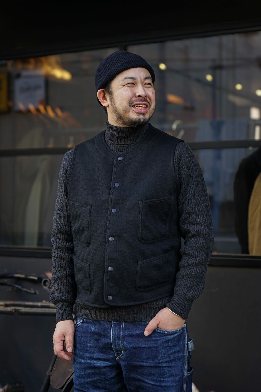 ボンクラ boncoura パイピングブルー杢ベスト 楽天市場】【中古】 BONCOURA (ボンクラ) PIPING VEST BLUE MOCK TWIST