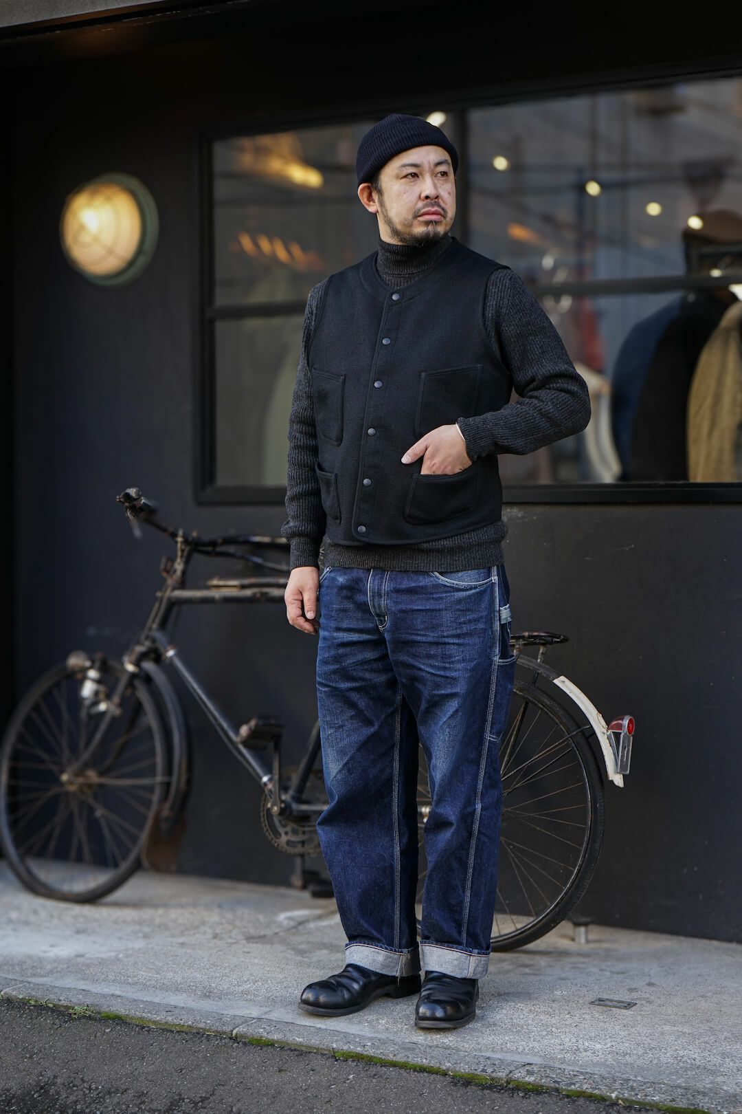 ボンクラ boncoura パイピングブルー杢ベスト 楽天市場】【中古】 BONCOURA (ボンクラ) PIPING VEST BLUE MOCK TWIST