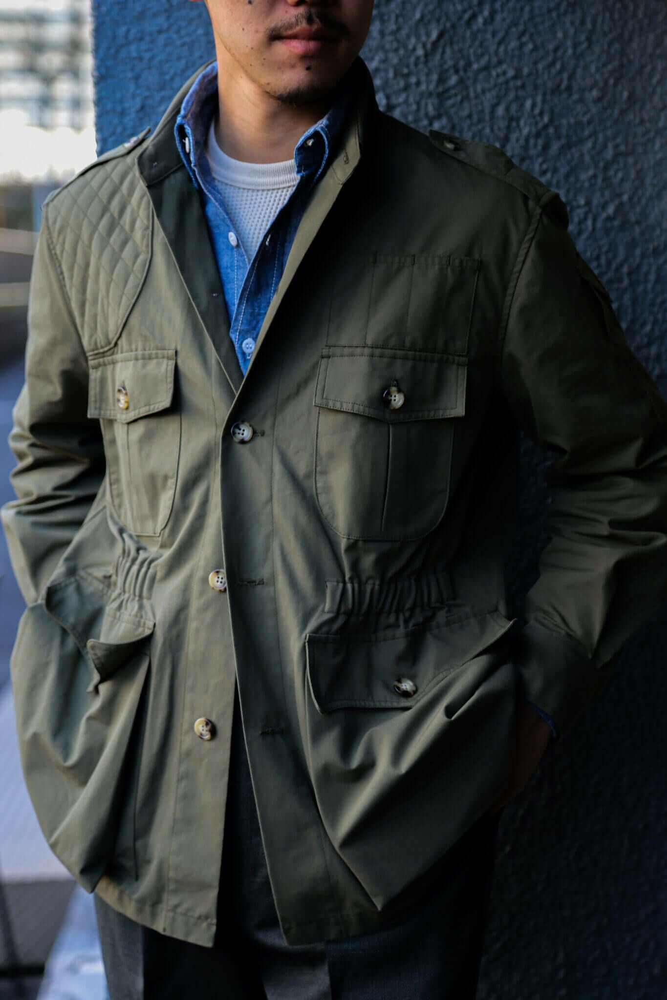 Willis& リネン テーラードジャケット　ウィリスアンドガイガー THE HEMINGWAY JACKET（PEWTER） | ARCH ONLINE SHOP