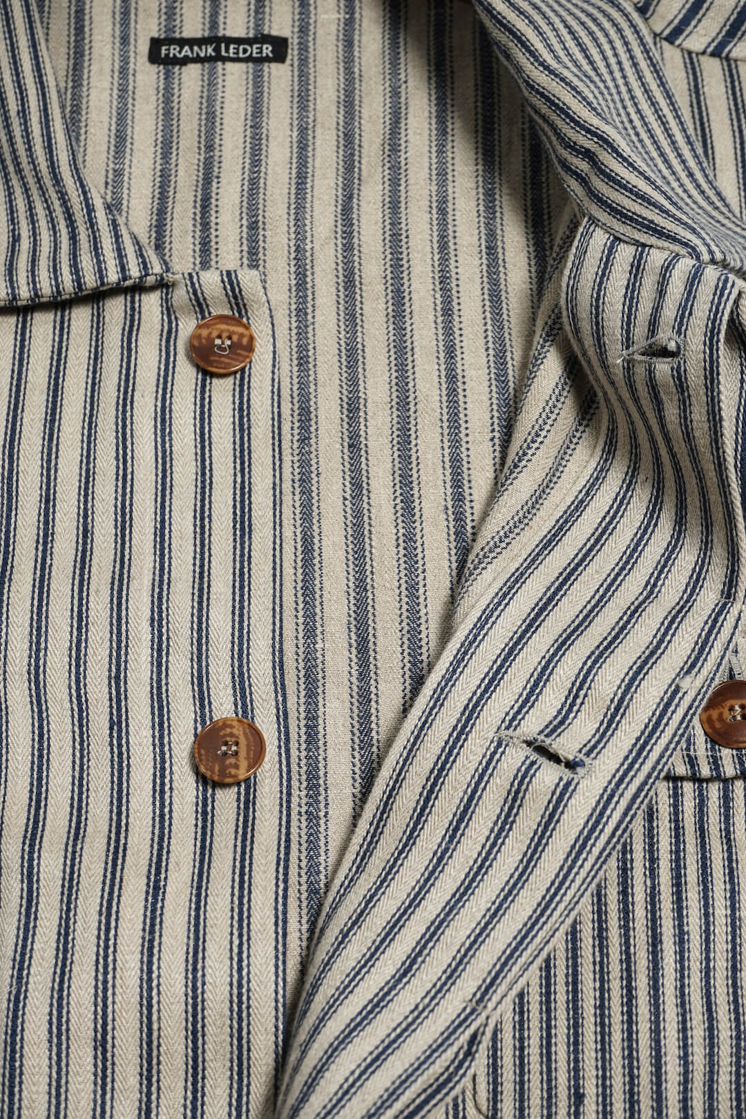 VINTAGE FARMERS LINEN STRIPE CHINCH BACK BLOUSON | ARCH ONLINE SHOP