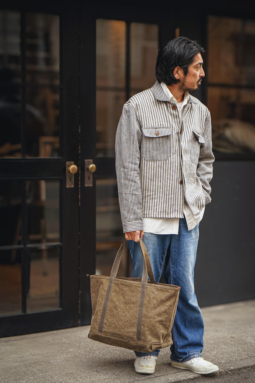9 CANVAS BASIC TOTE（OLIVE） | ARCH ONLINE SHOP