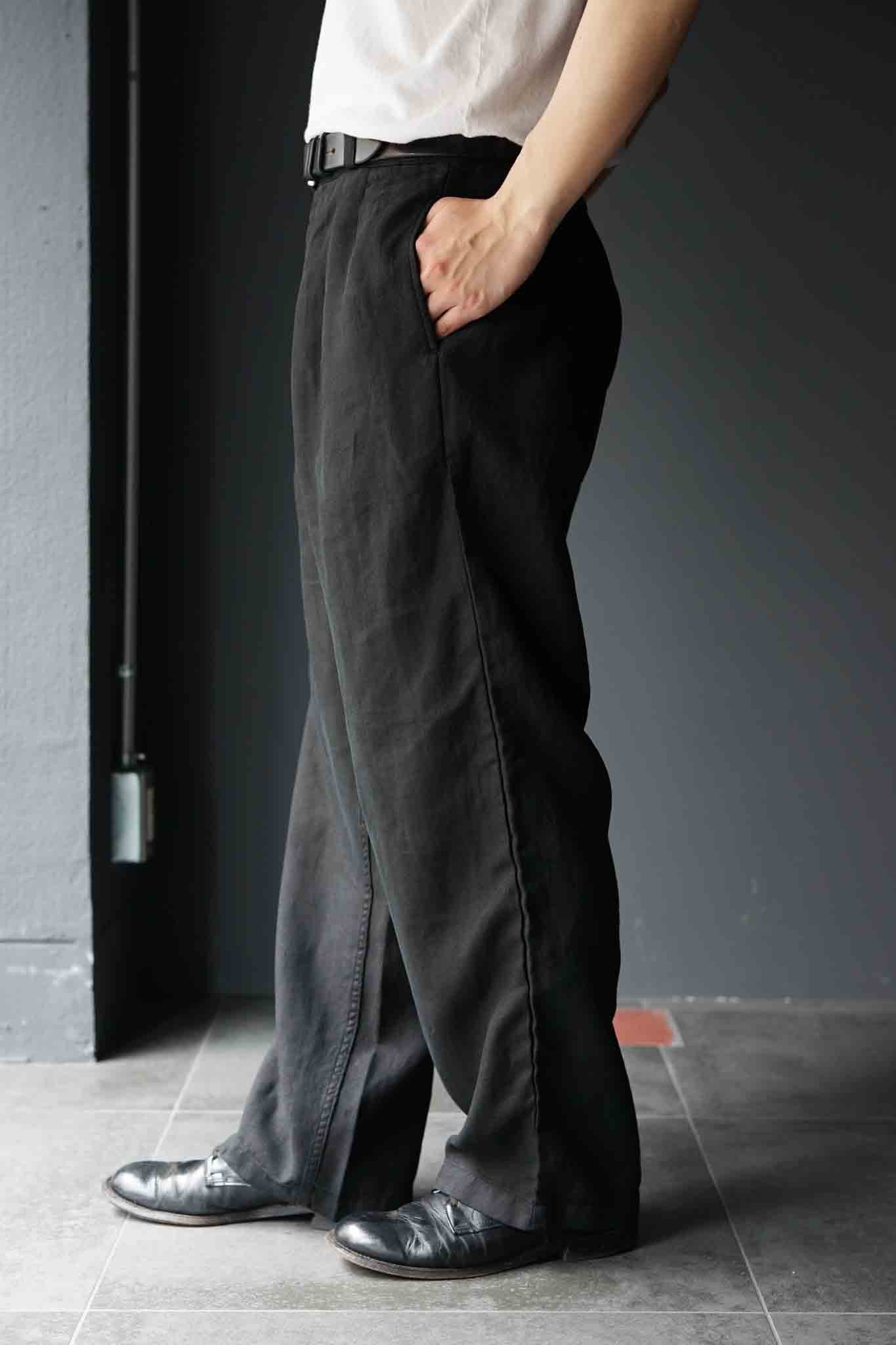 【新品未使用】26SS OUTIL / PANTALON MACAU PANTALON MACAU - RAMIE（BLACK） | ARCH ONLINE SHOP