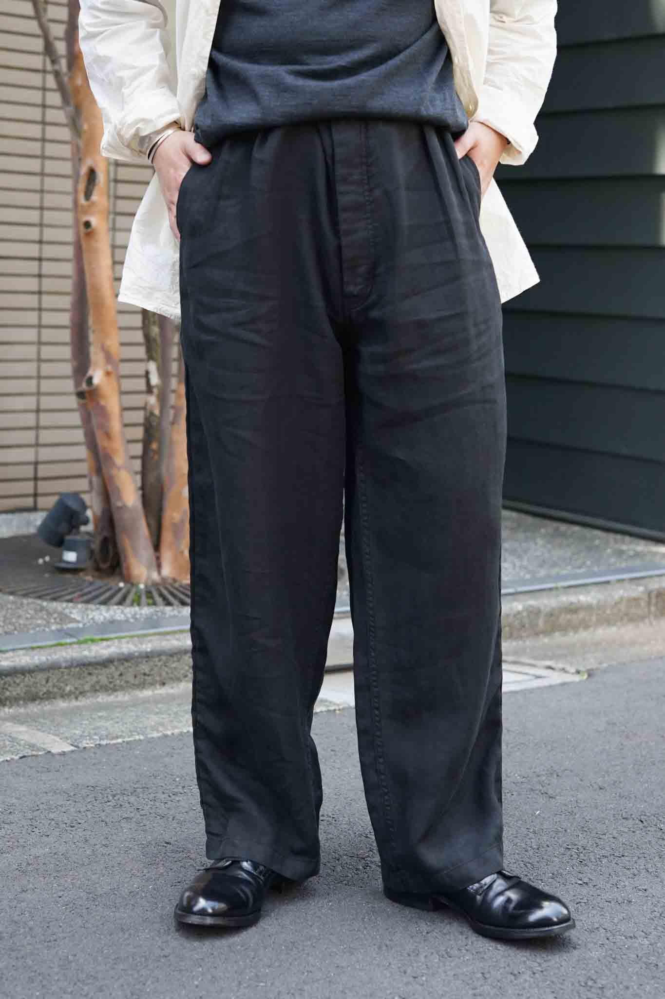 PANTALON MACAU - RAMIE（BLACK） | ARCH ONLINE SHOP