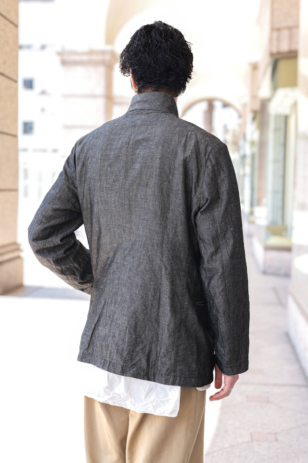 FRENCH FARMERS JACKET - BLACK CHAMBRAY | ARCH ONLINE SHOP